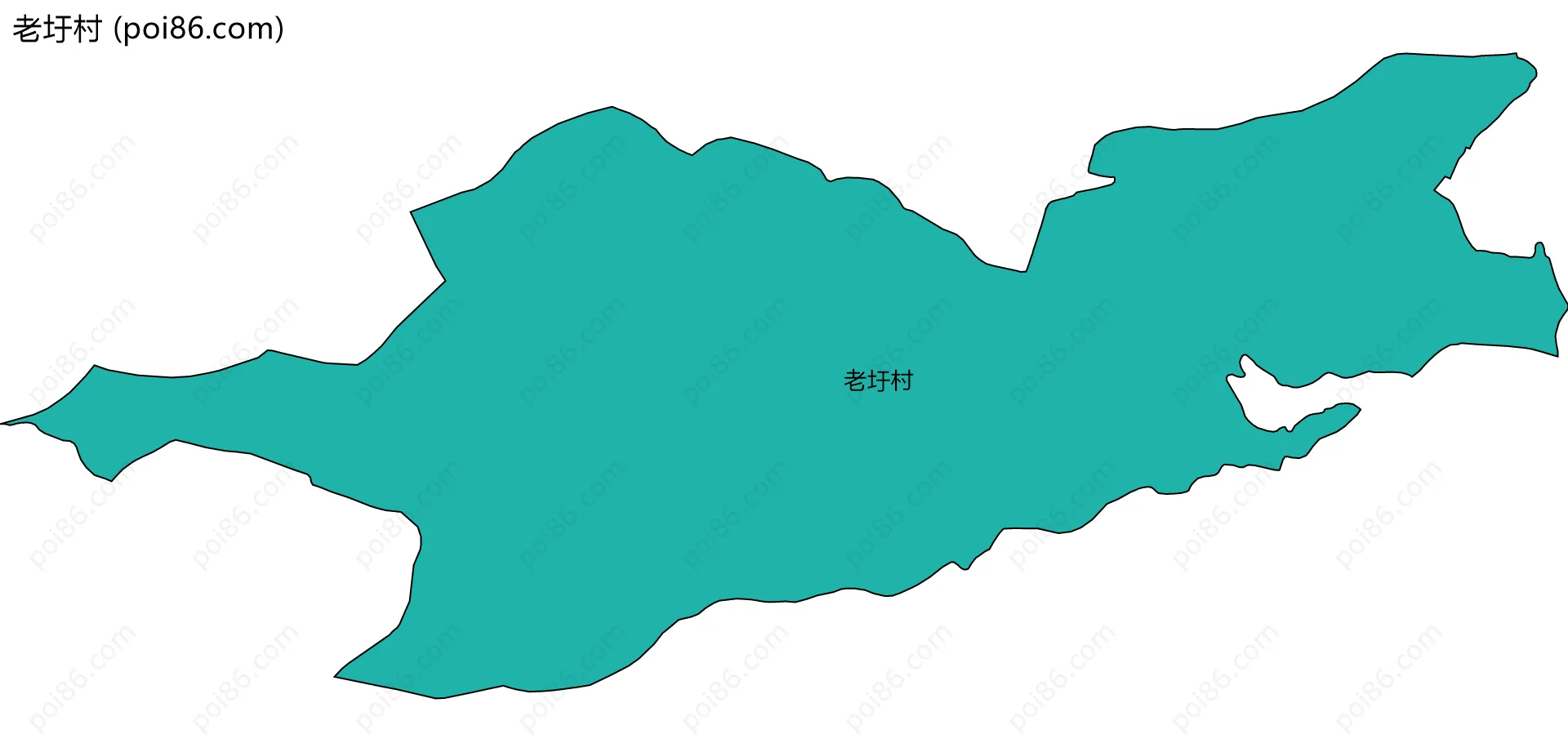 老圩村边界地图