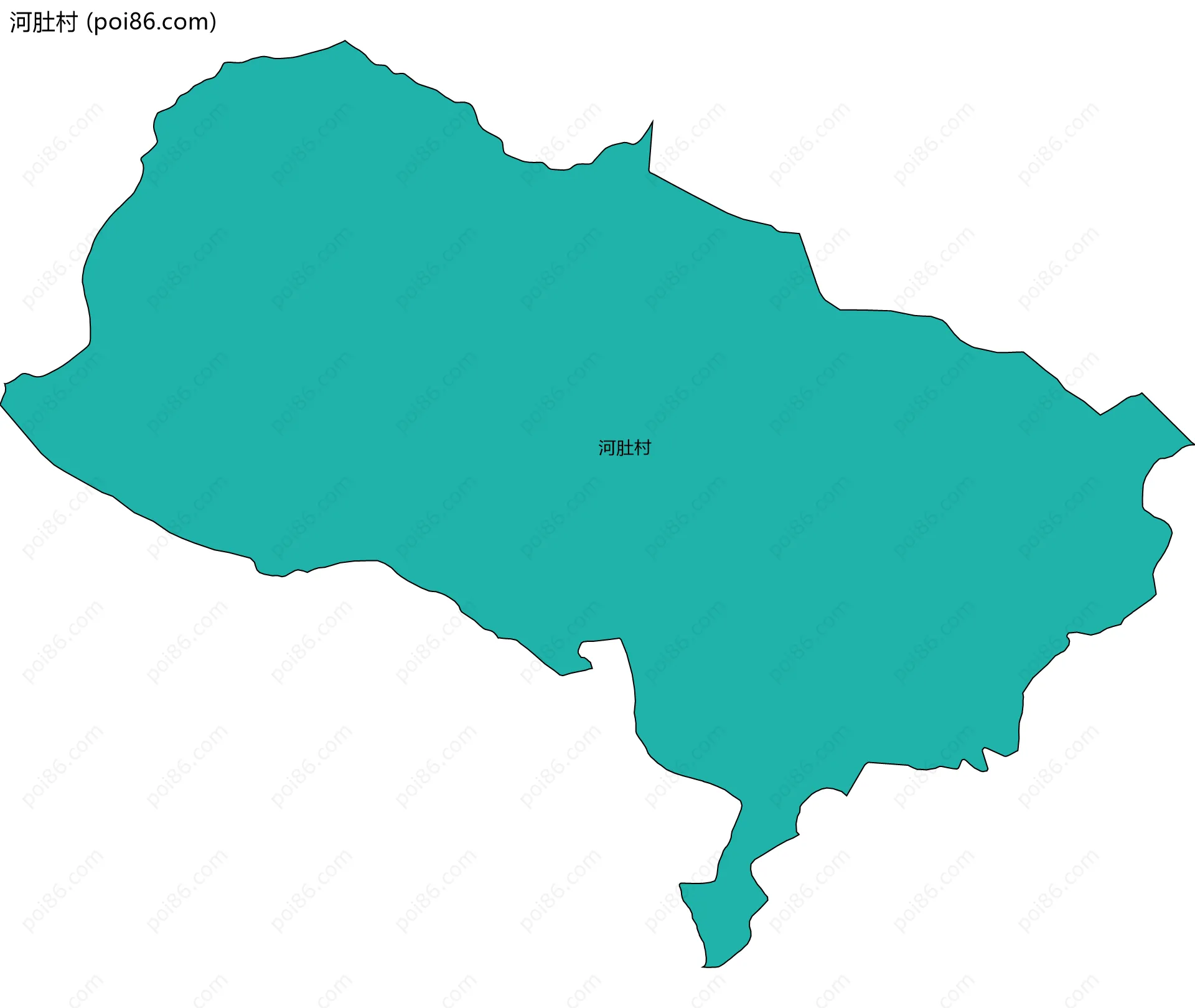 河肚村边界地图