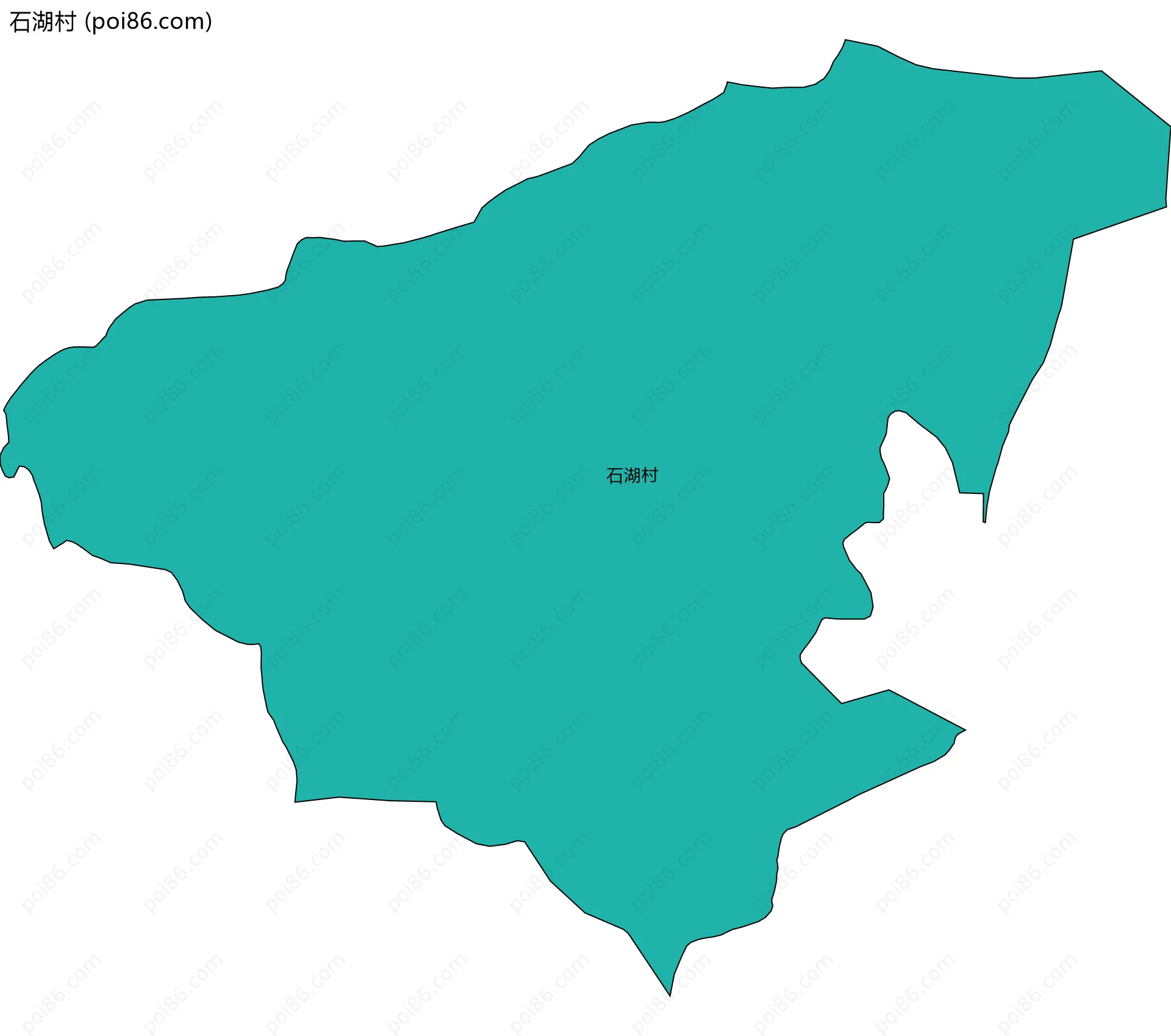 石湖村边界地图