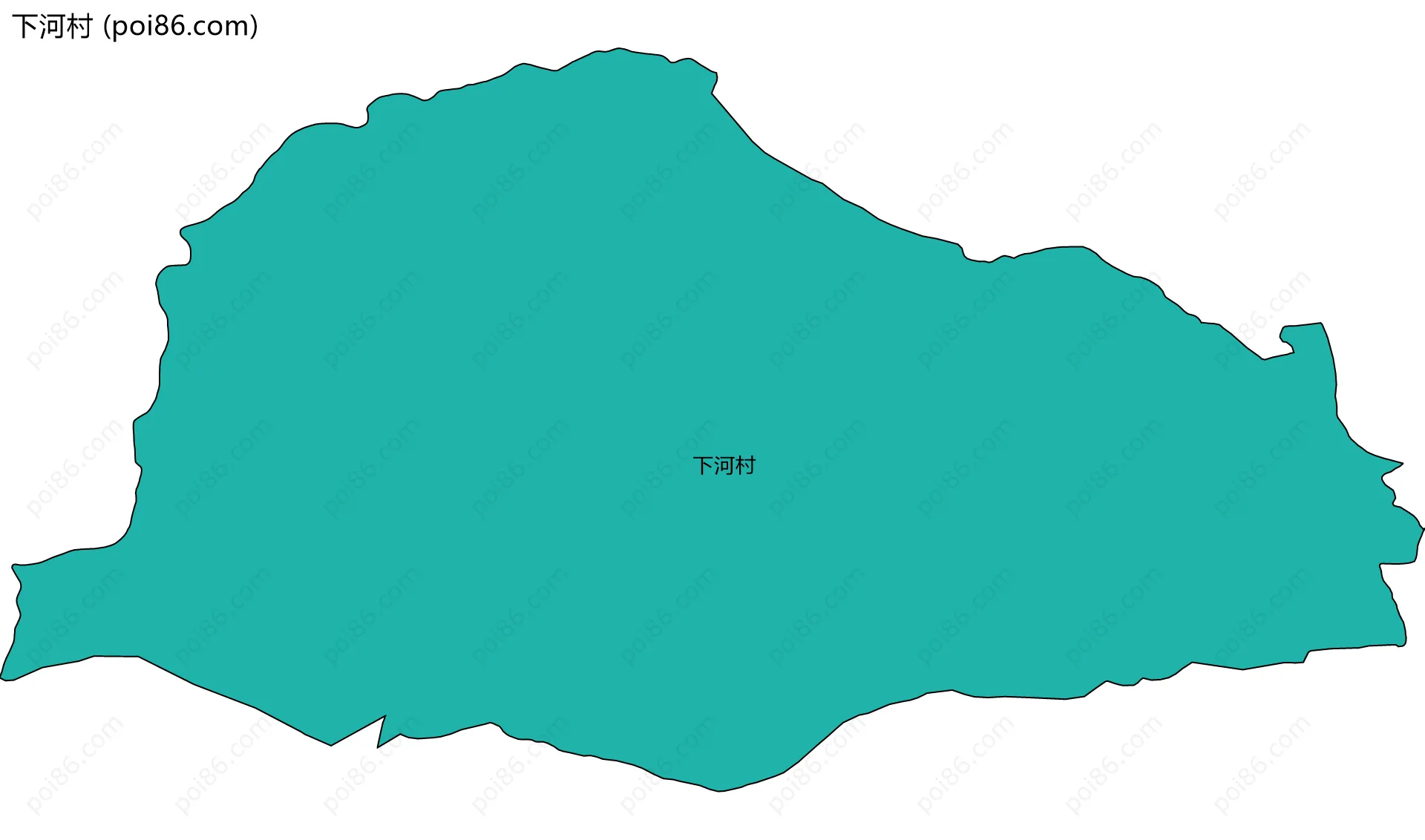 下河村边界地图