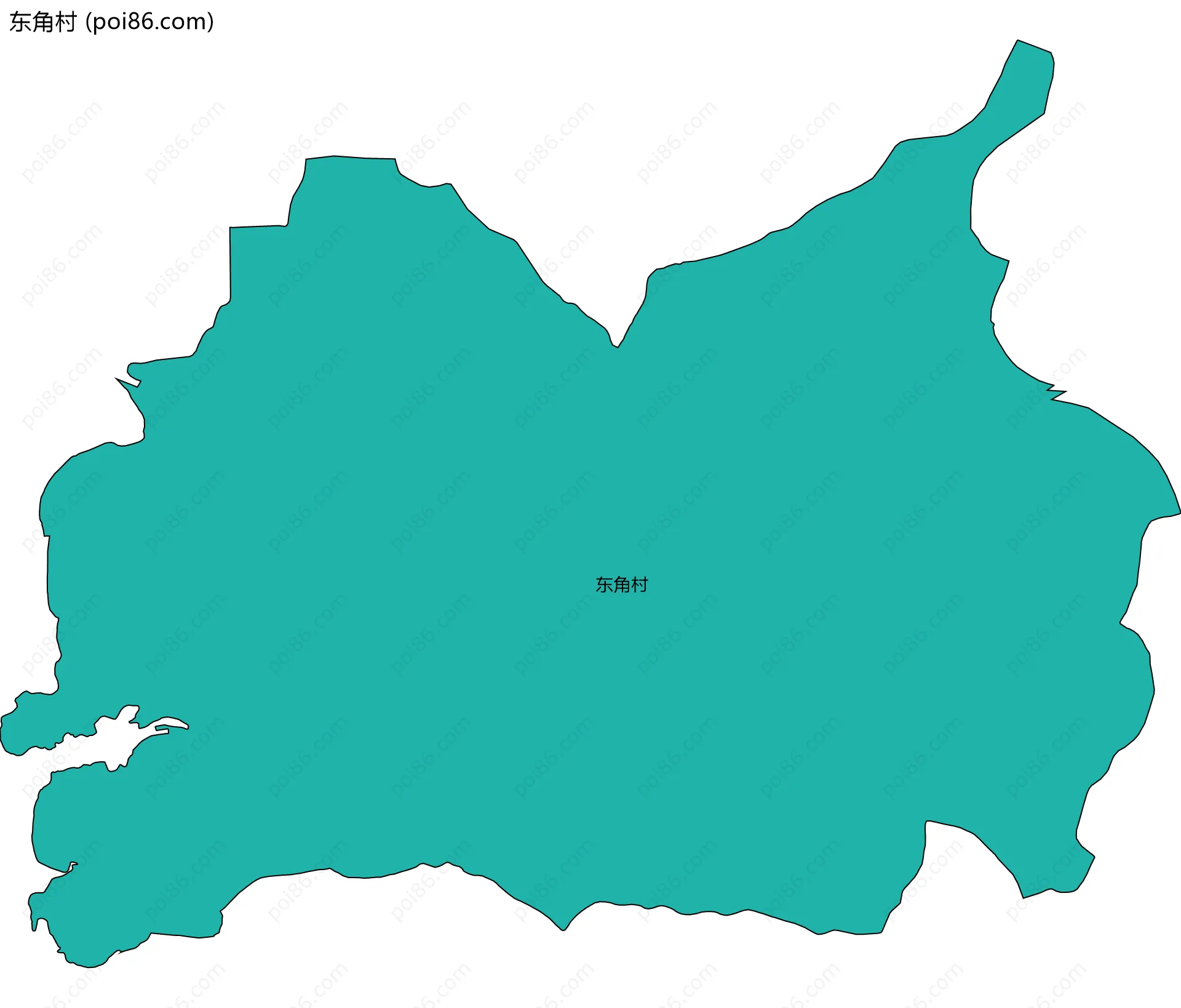 东角村边界地图
