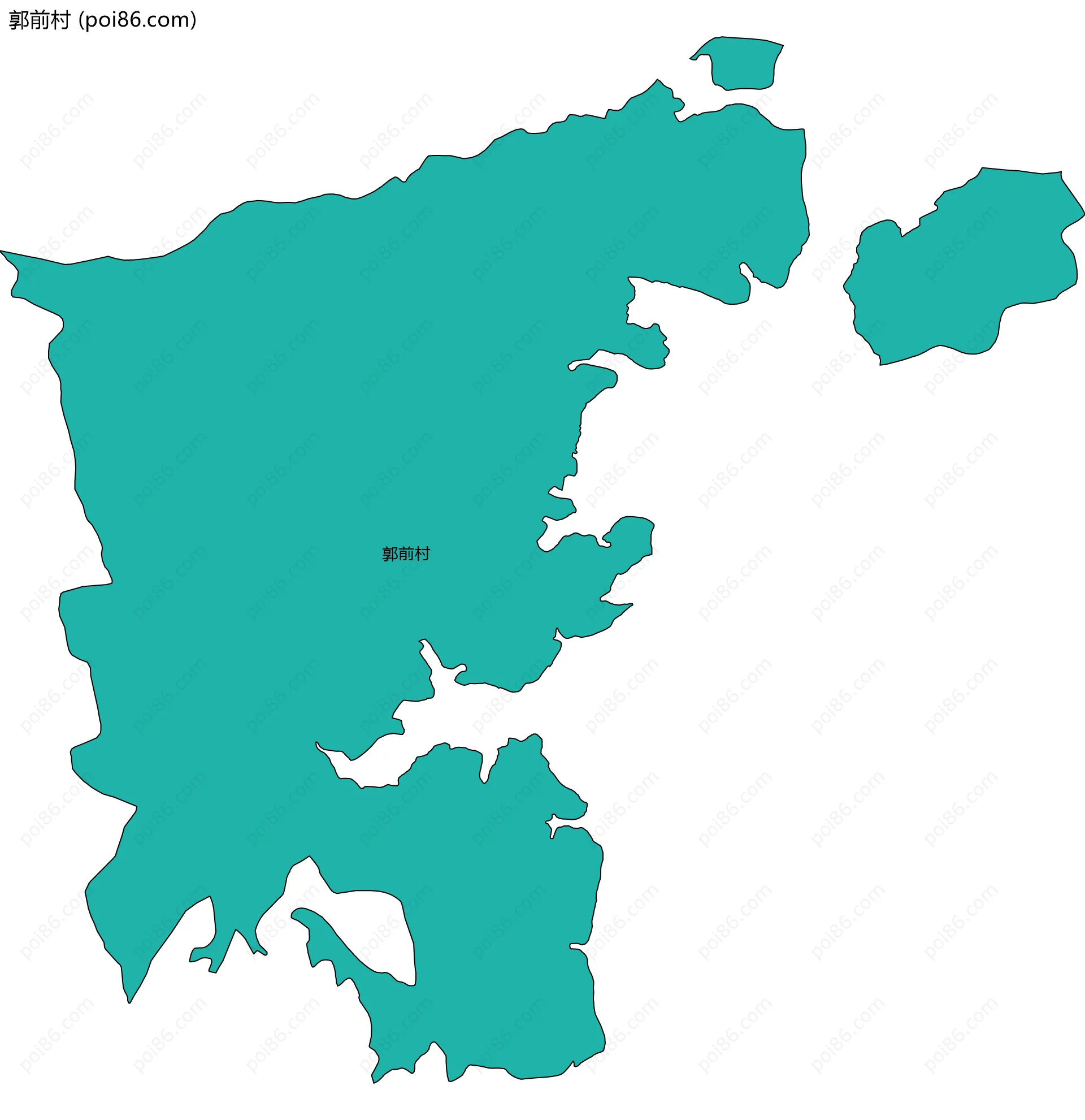 郭前村边界地图