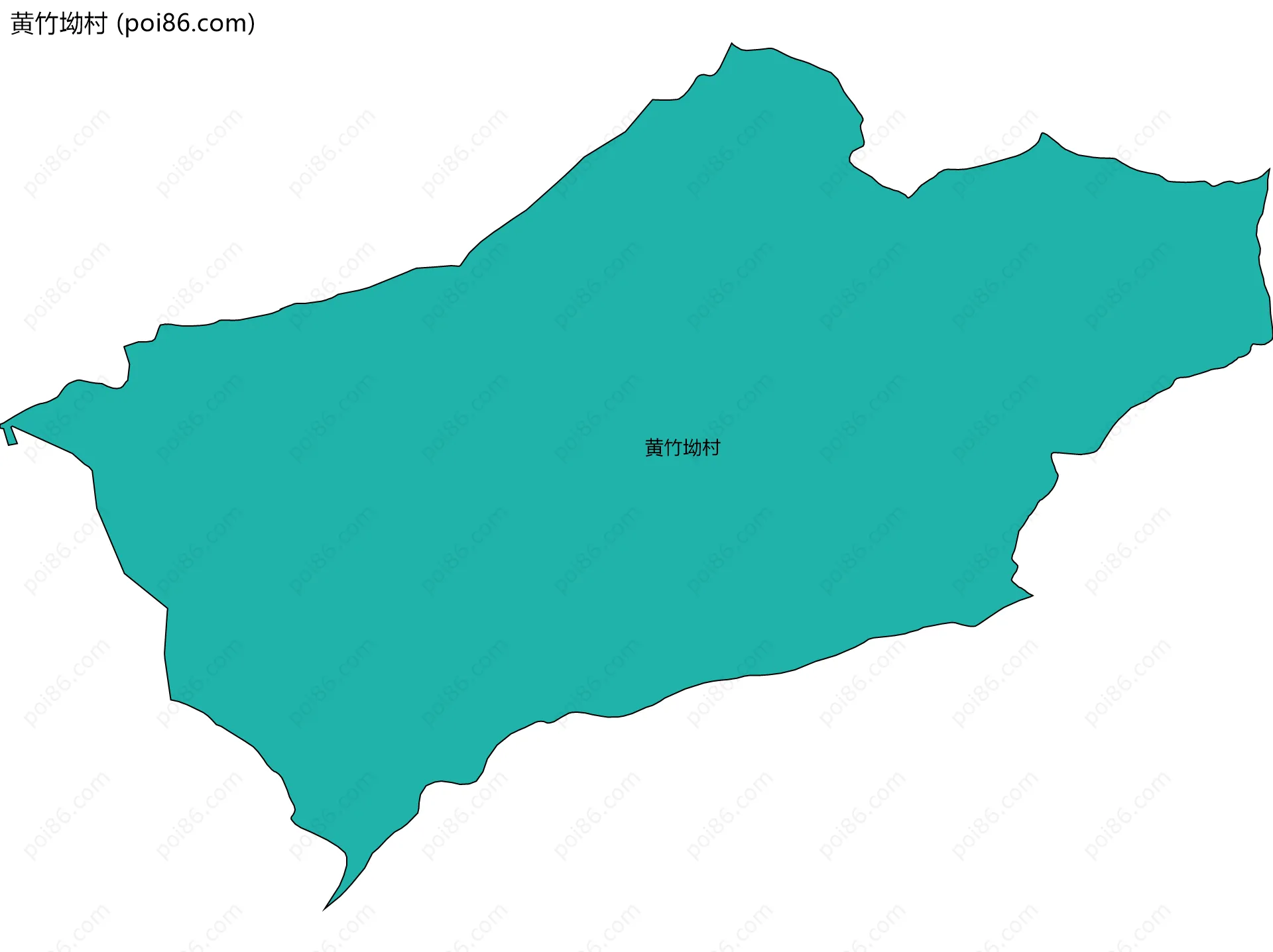 黄竹坳村边界地图