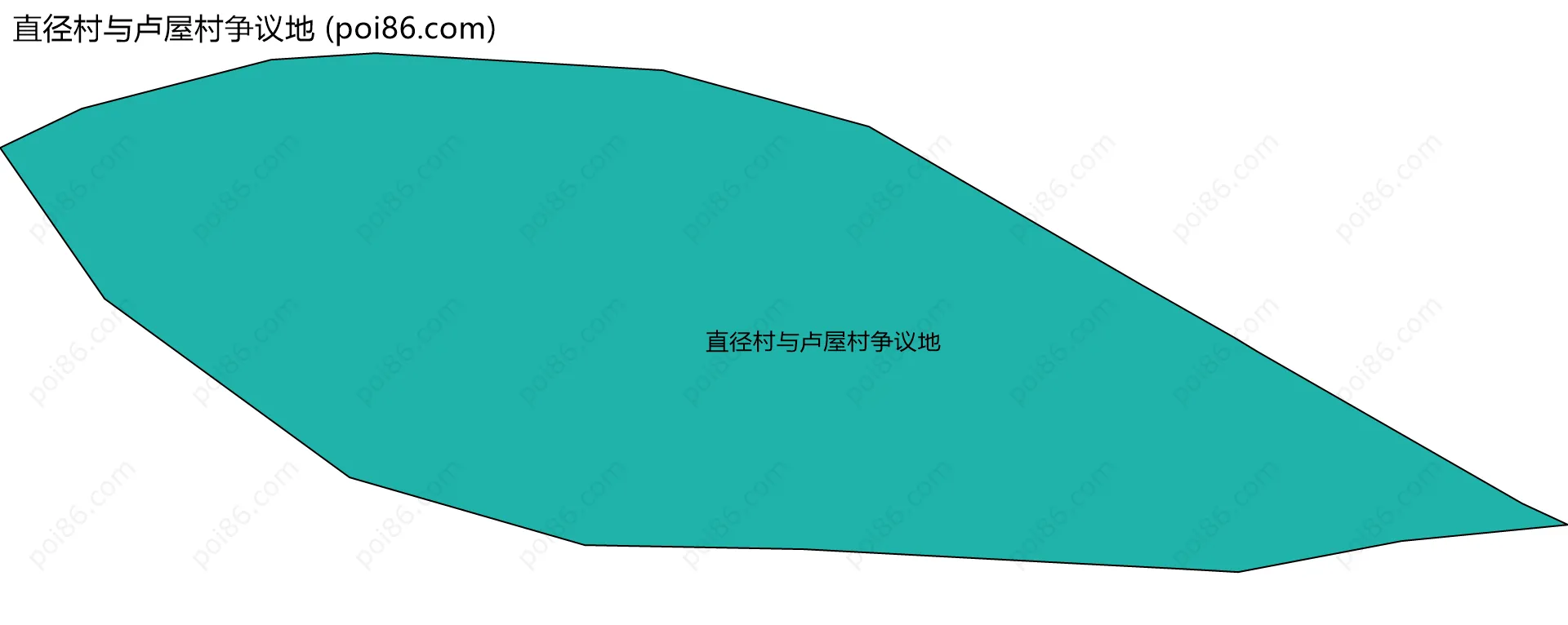 直径村与卢屋村争议地边界地图