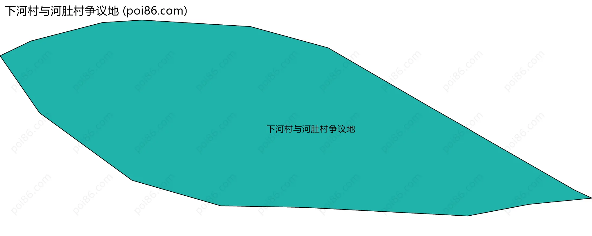 下河村与河肚村争议地边界地图