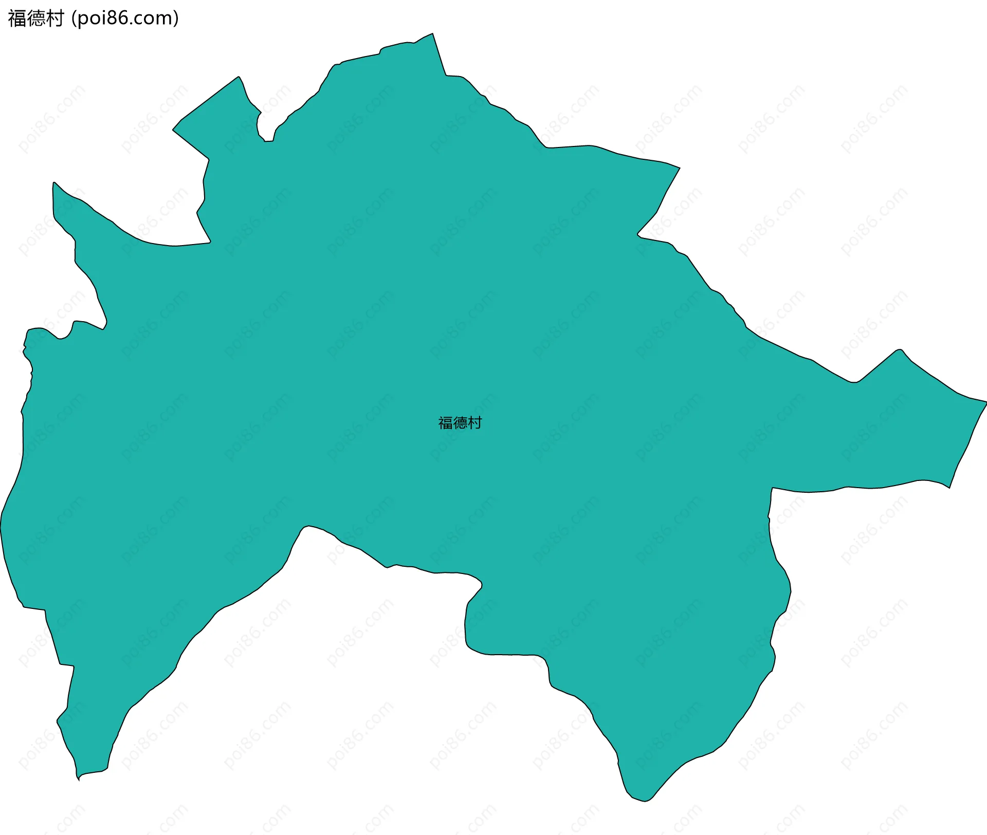 福德村边界地图