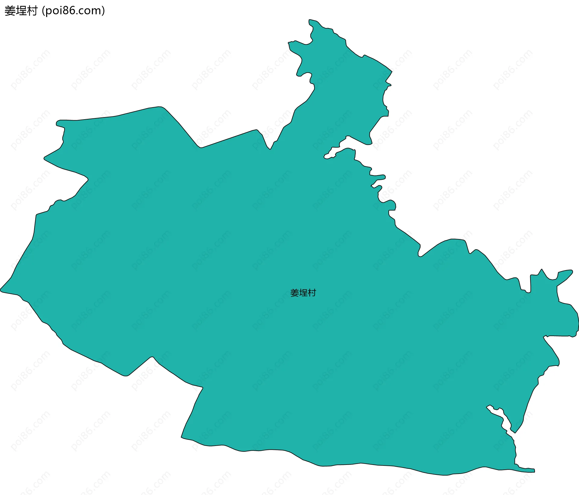 姜埕村边界地图