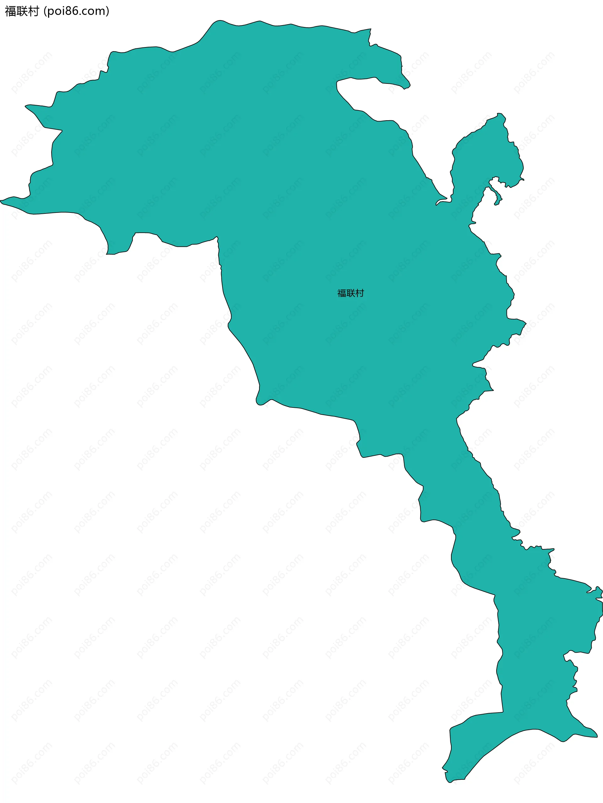 福联村边界地图