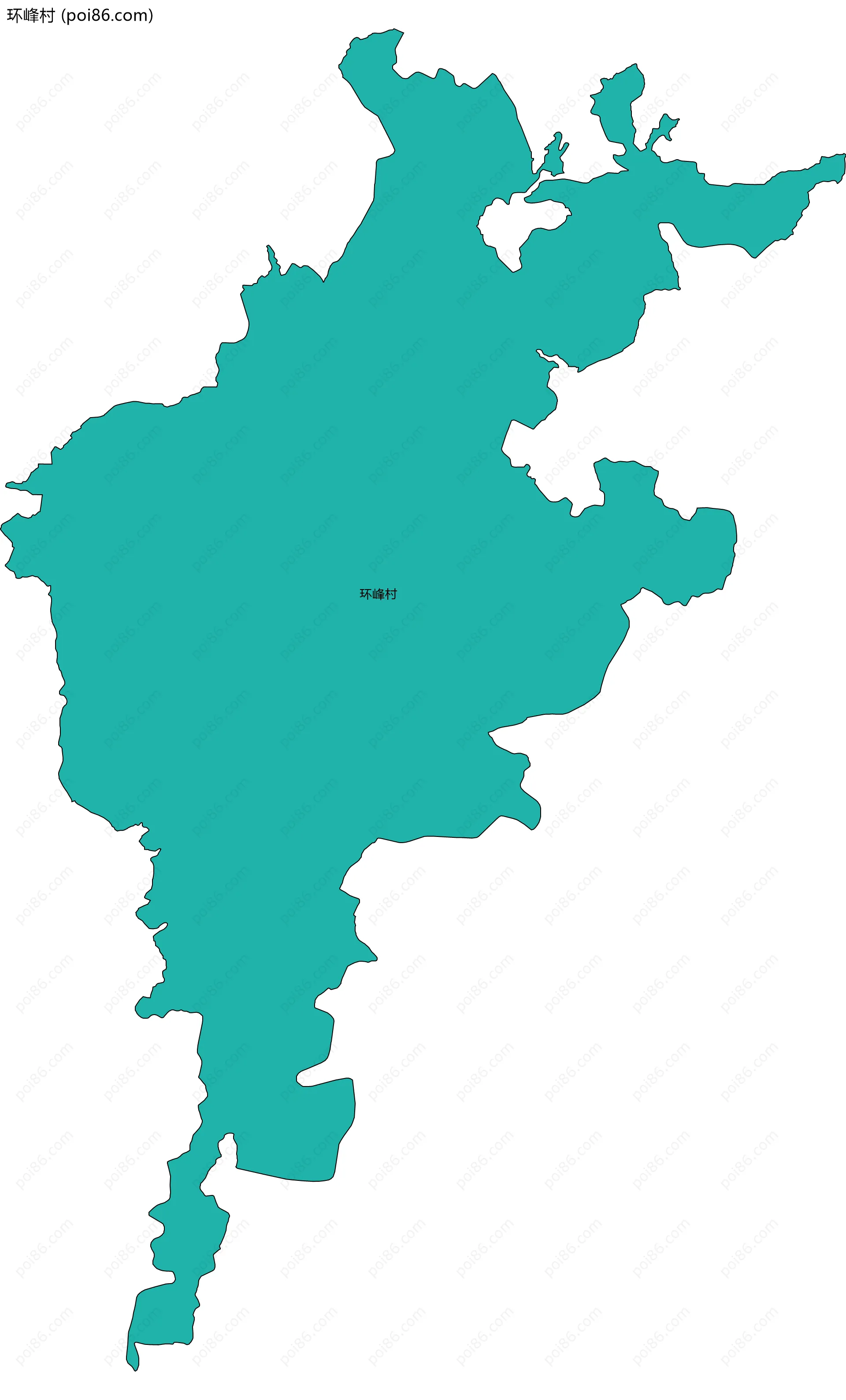 环峰村边界地图