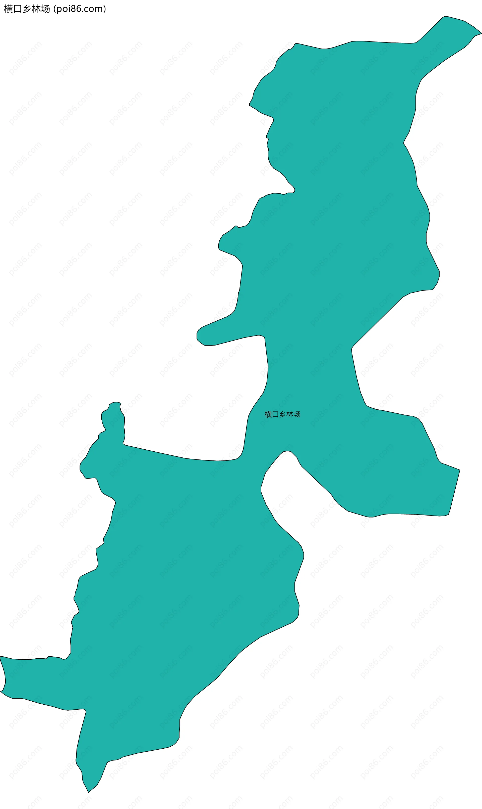 横口乡林场边界地图