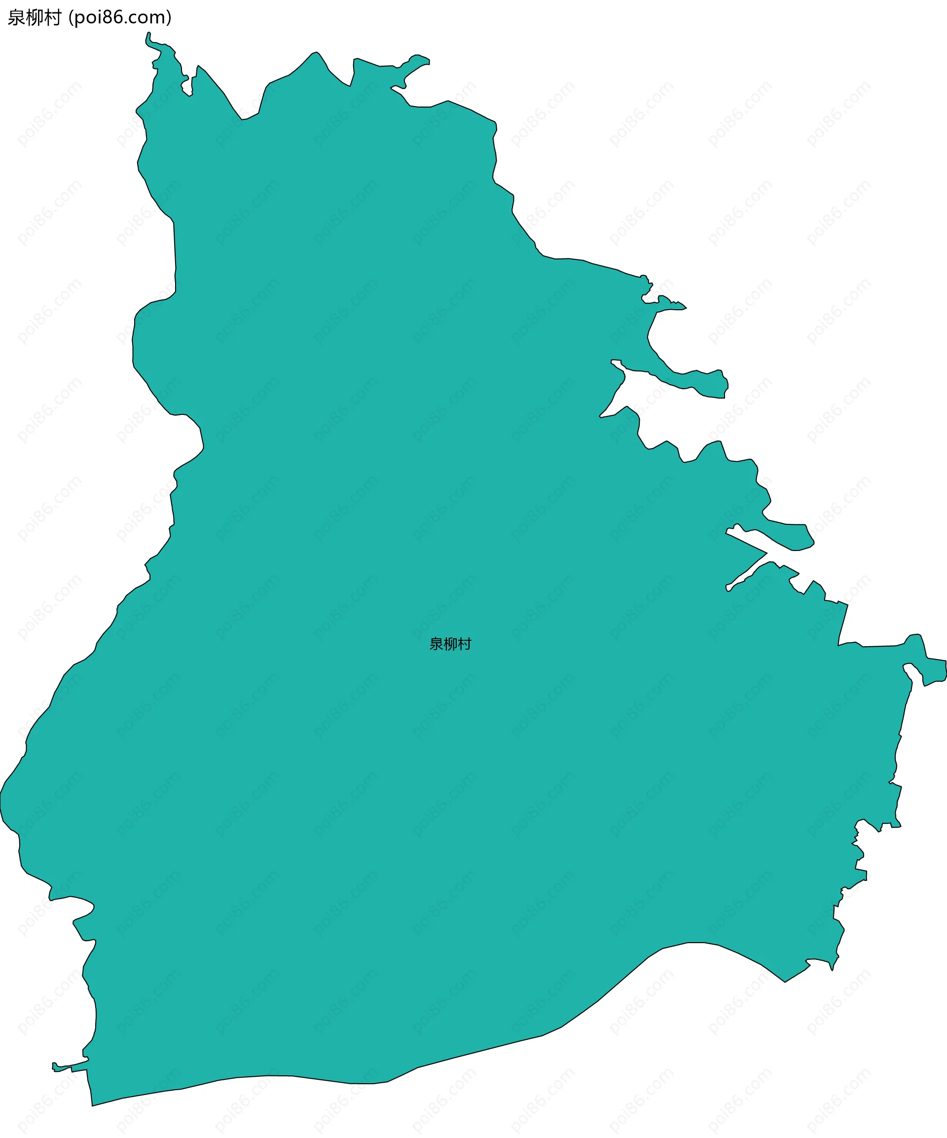 泉柳村边界地图