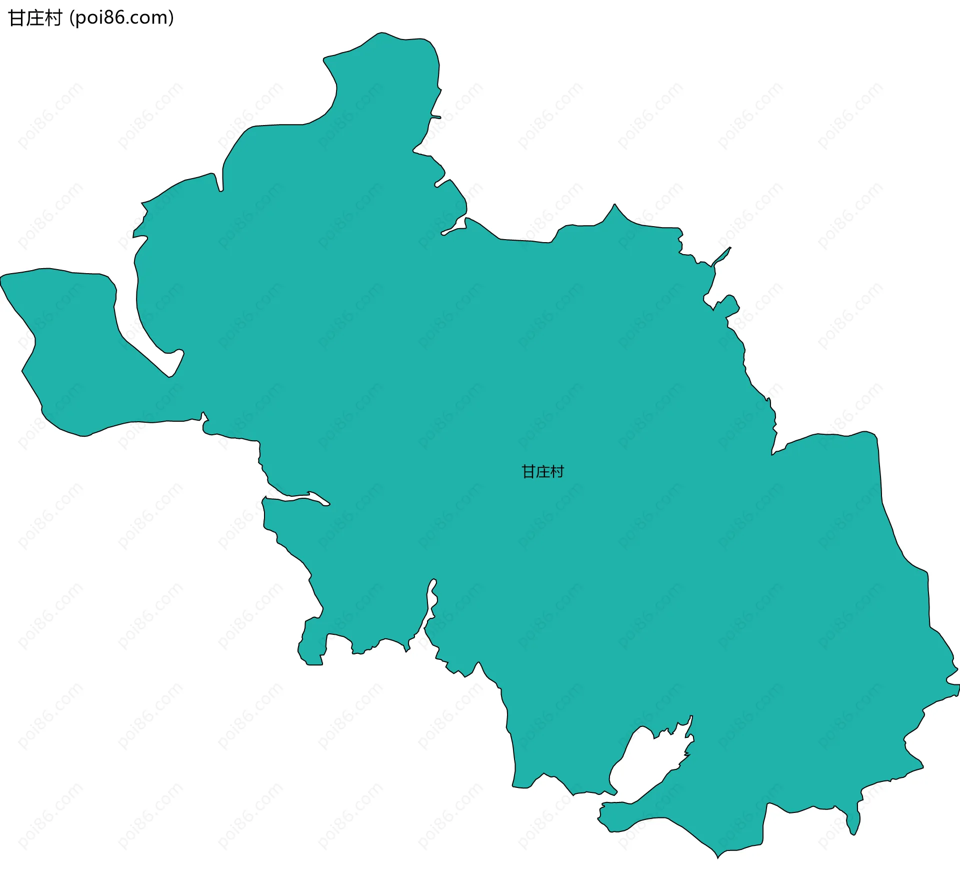 甘庄村边界地图