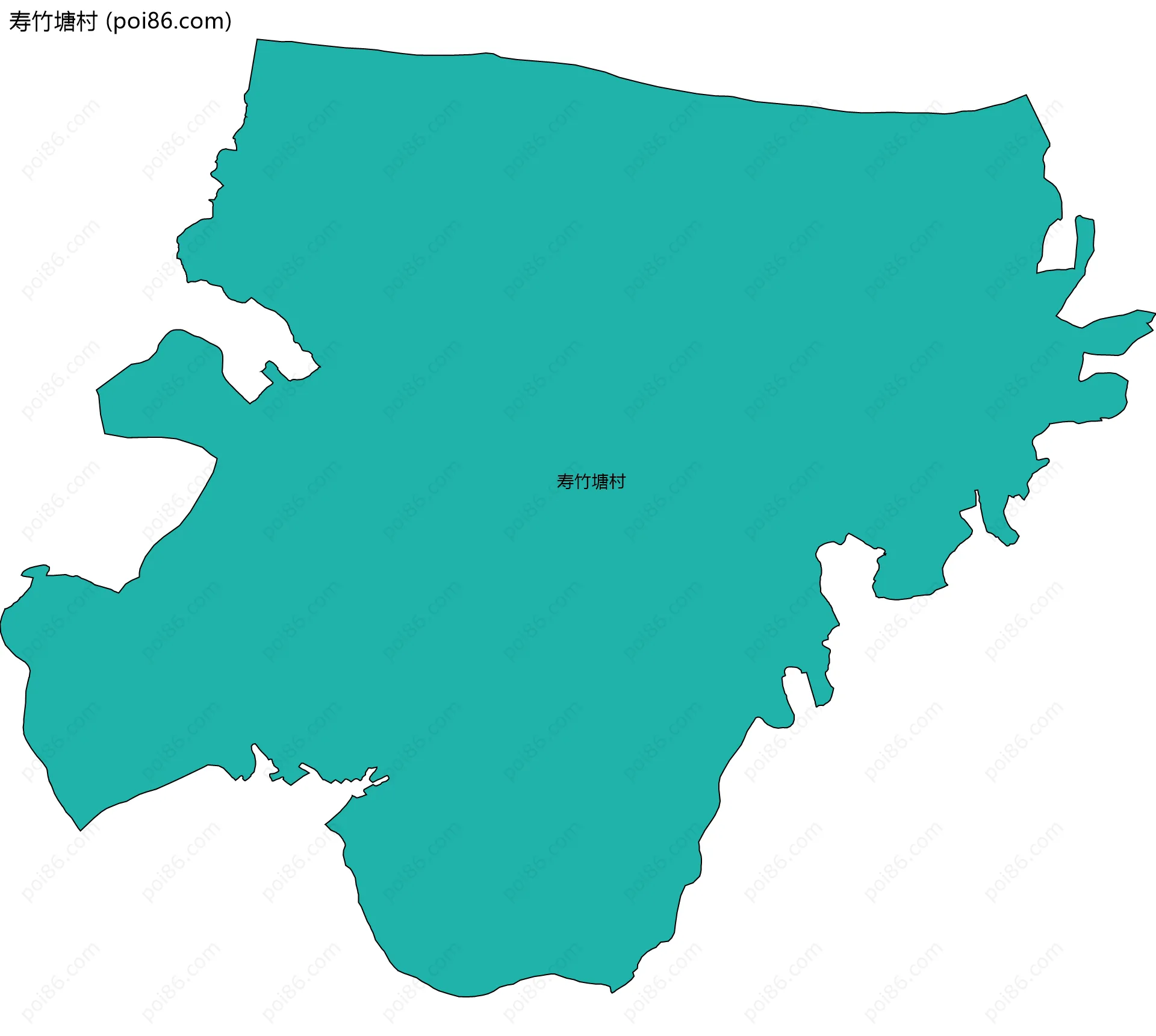 寿竹塘村边界地图