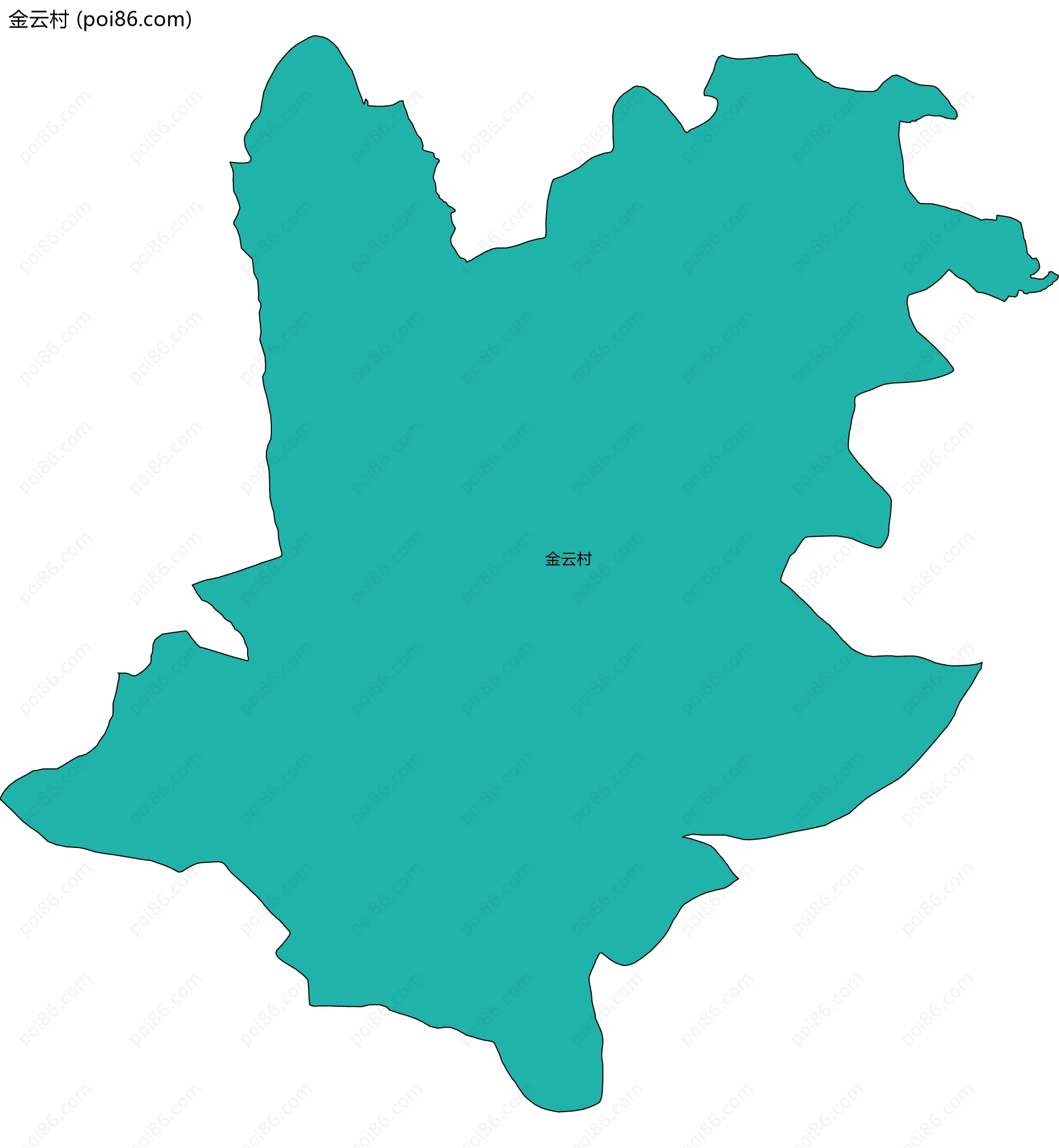 金云村边界地图