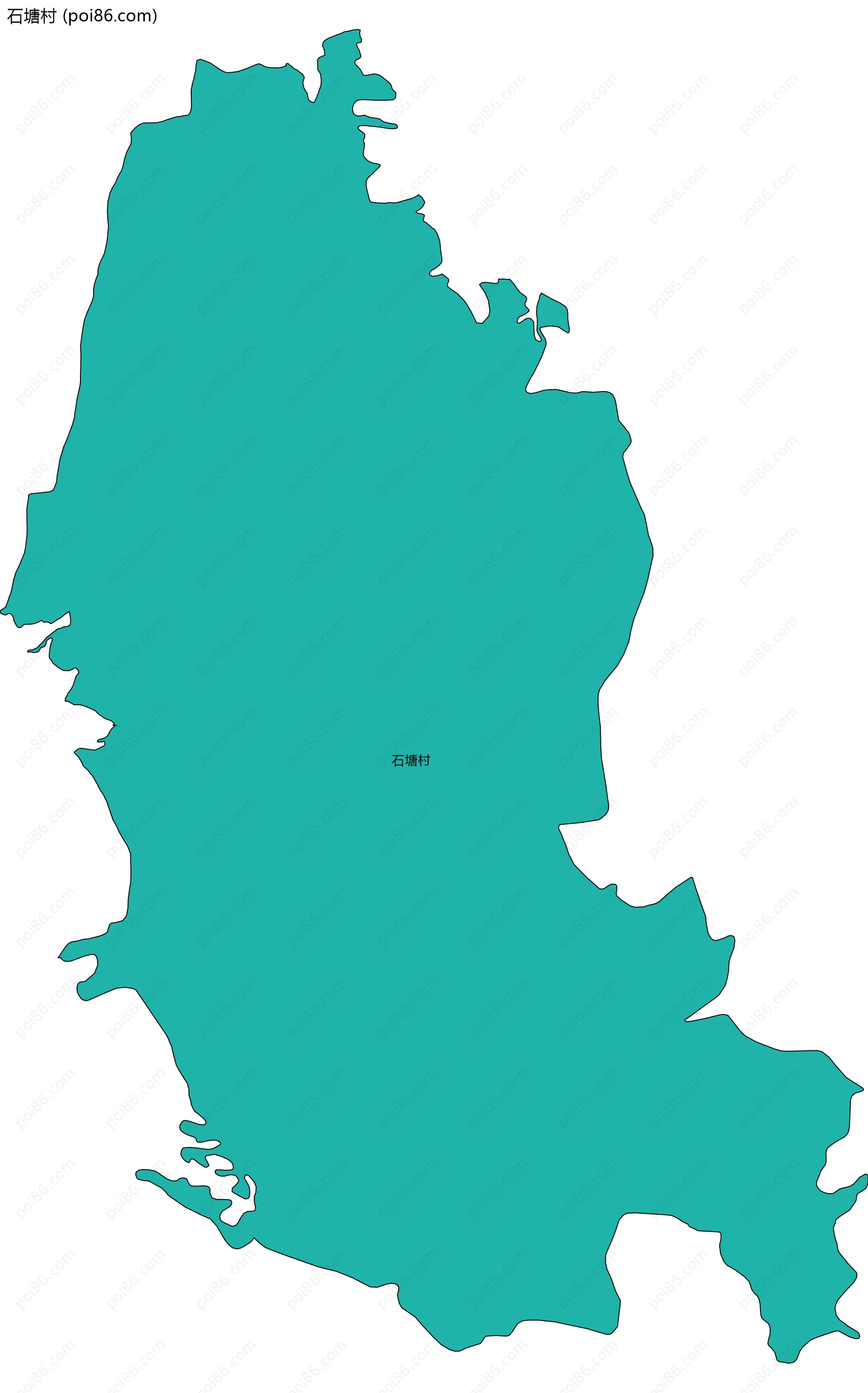 石塘村边界地图