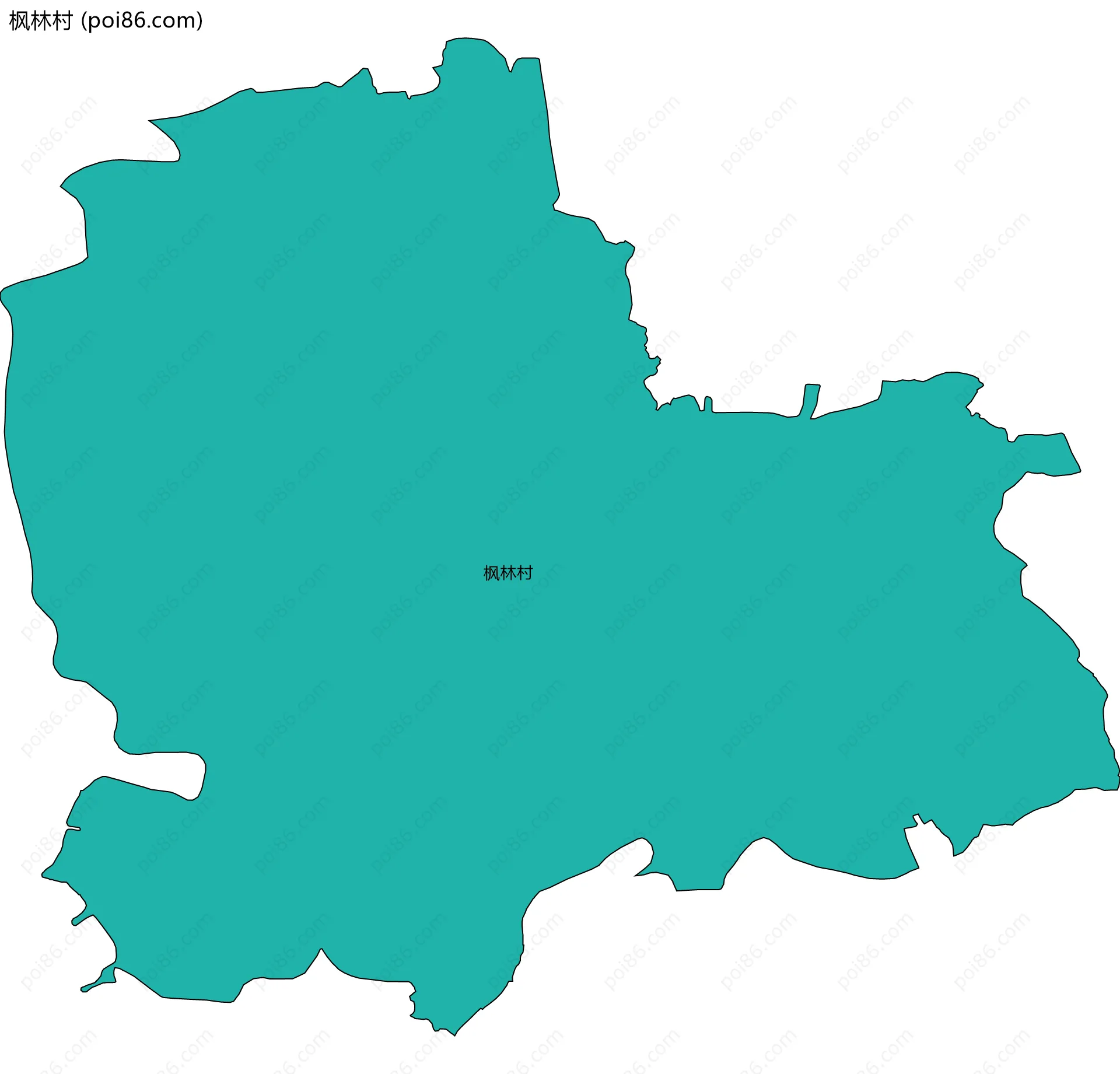 枫林村边界地图