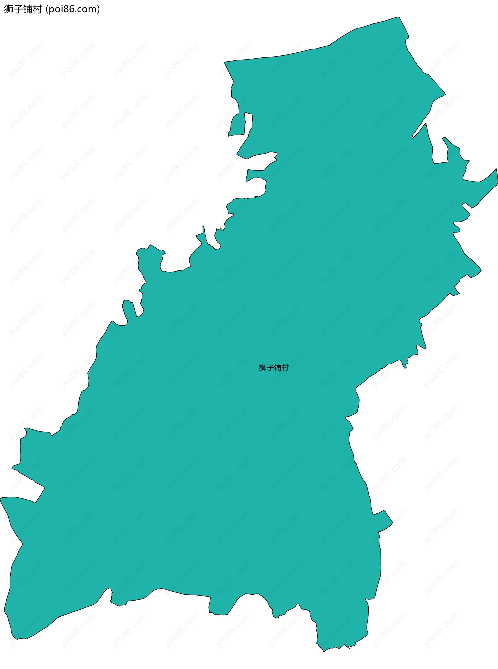 狮子铺村边界地图