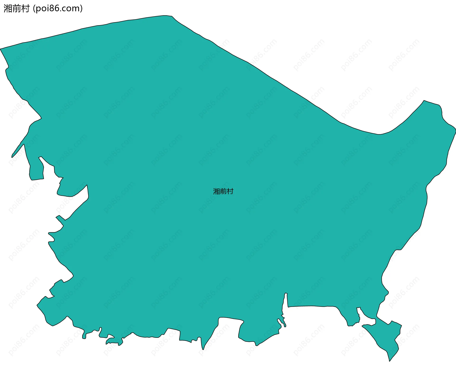 湘前村边界地图