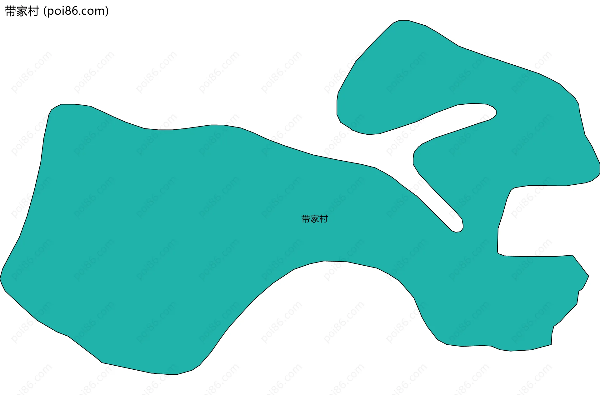 带家村边界地图