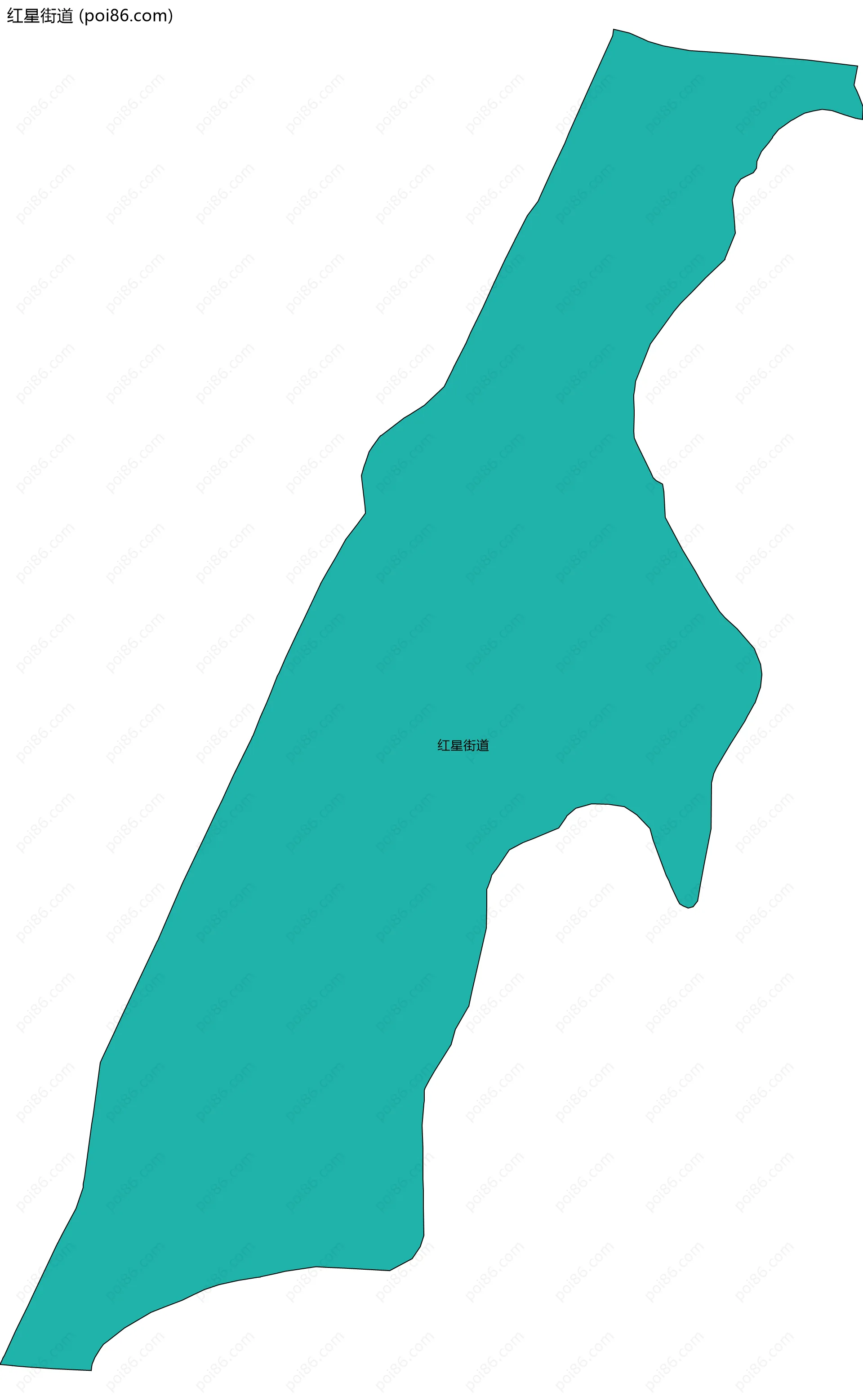 红星街道边界地图(五级行政区划)