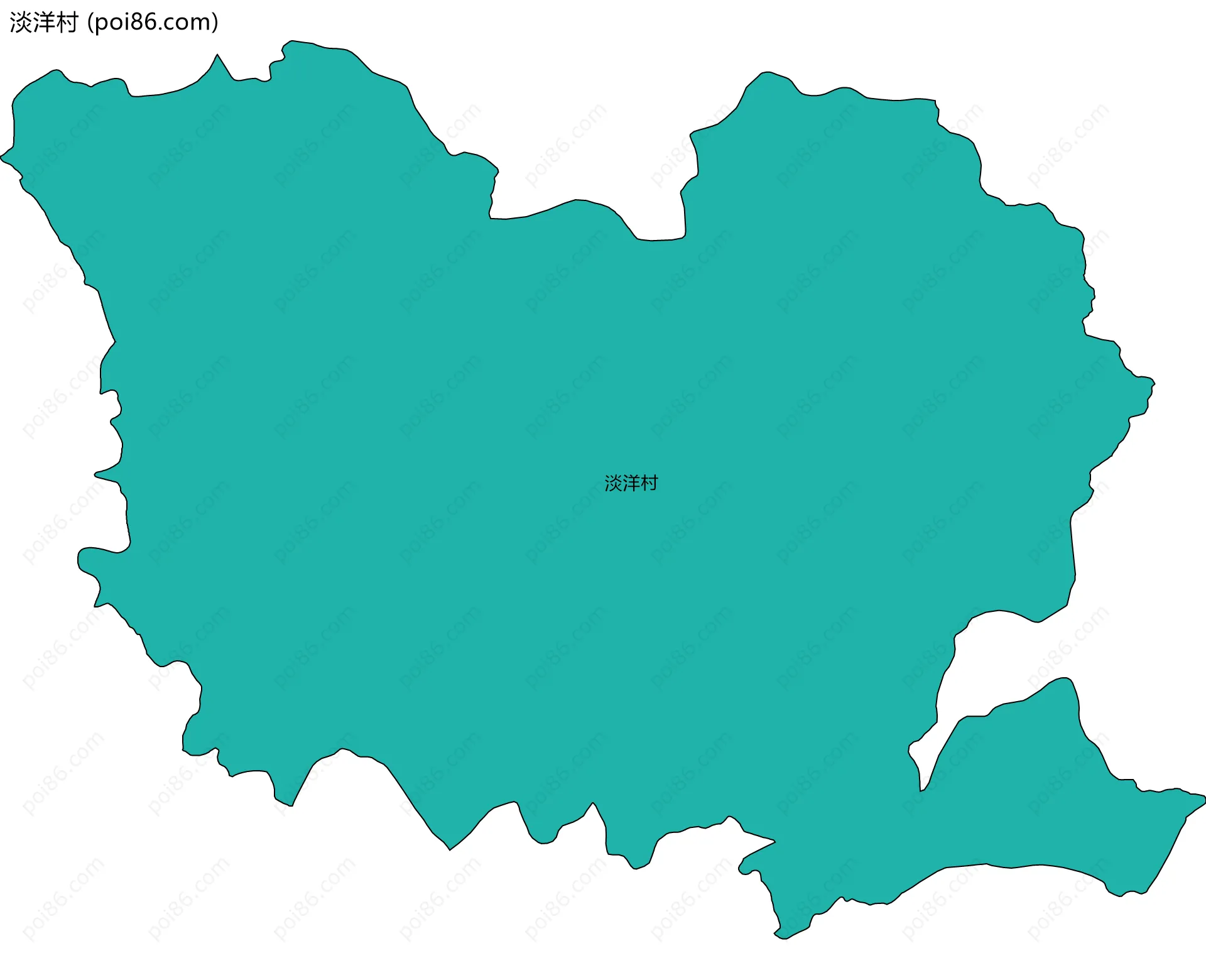淡洋村边界地图