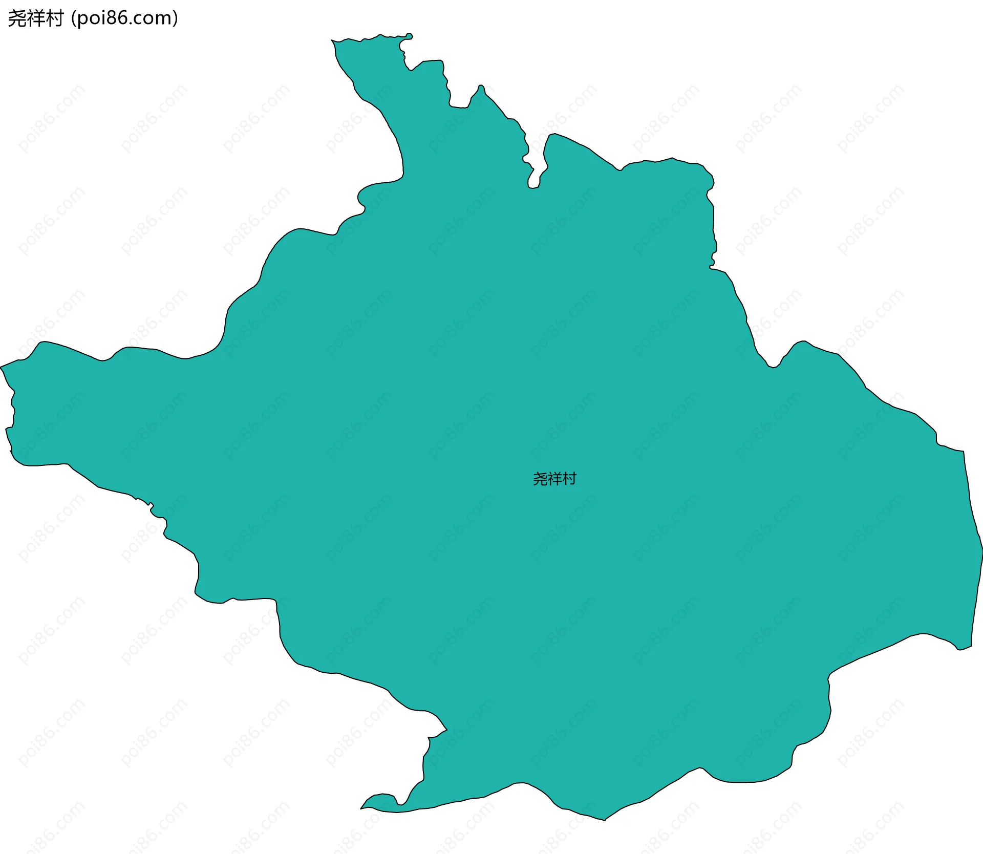 尧祥村边界地图