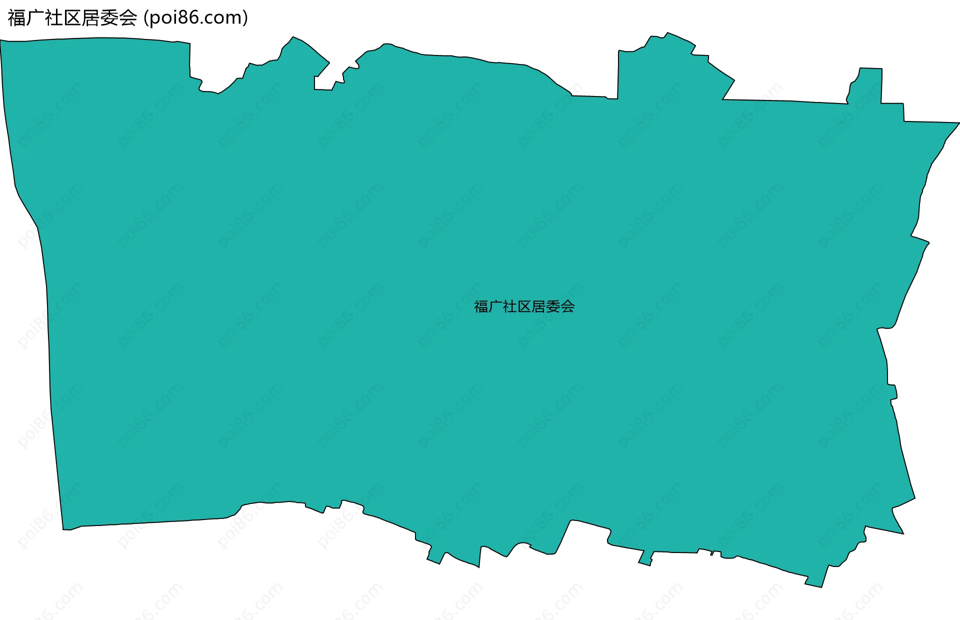 福广社区居委会边界地图