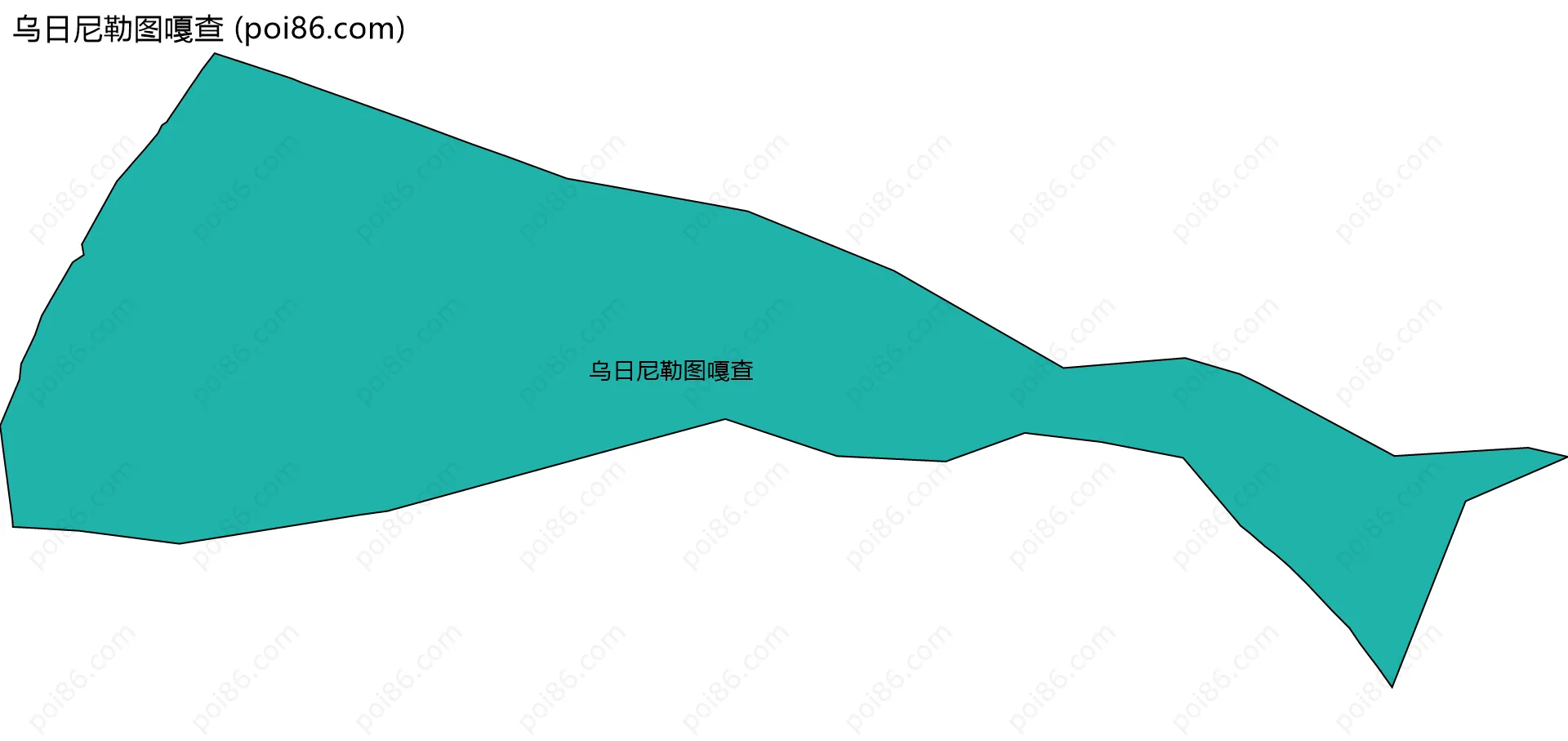 乌日尼勒图嘎查边界地图