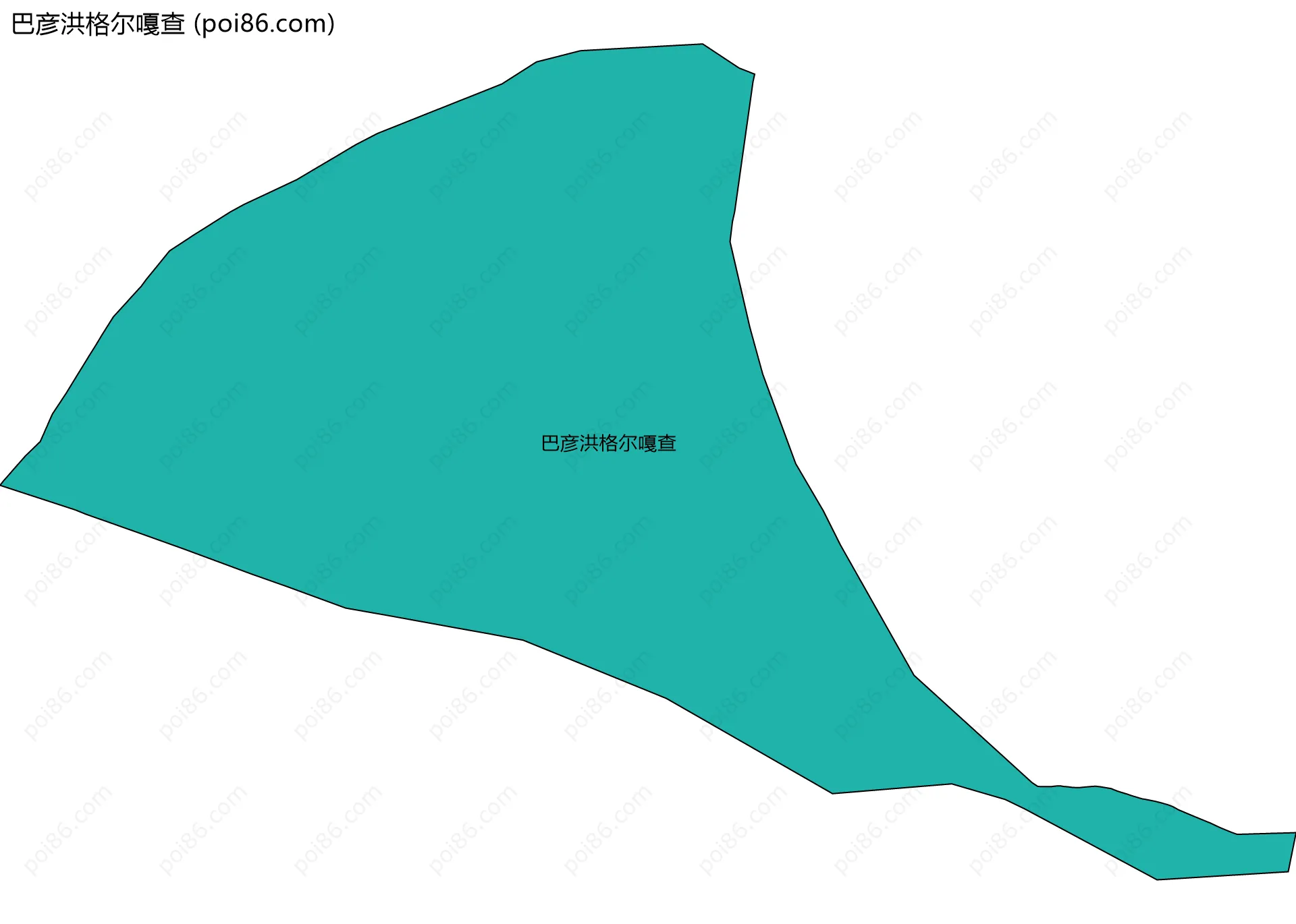 巴彦洪格尔嘎查边界地图
