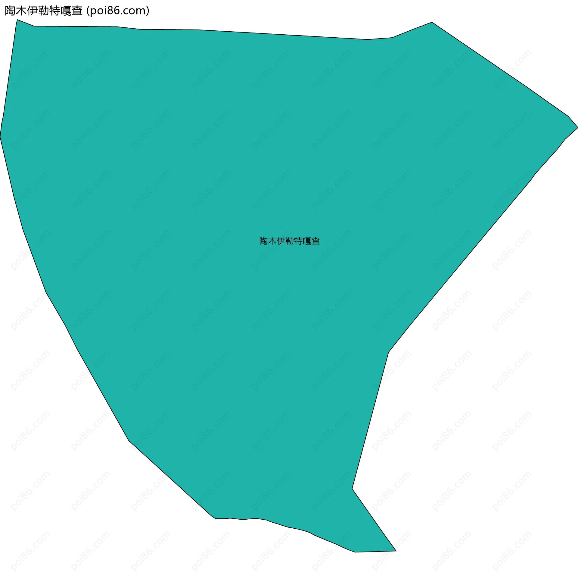 陶木伊勒特嘎查边界地图