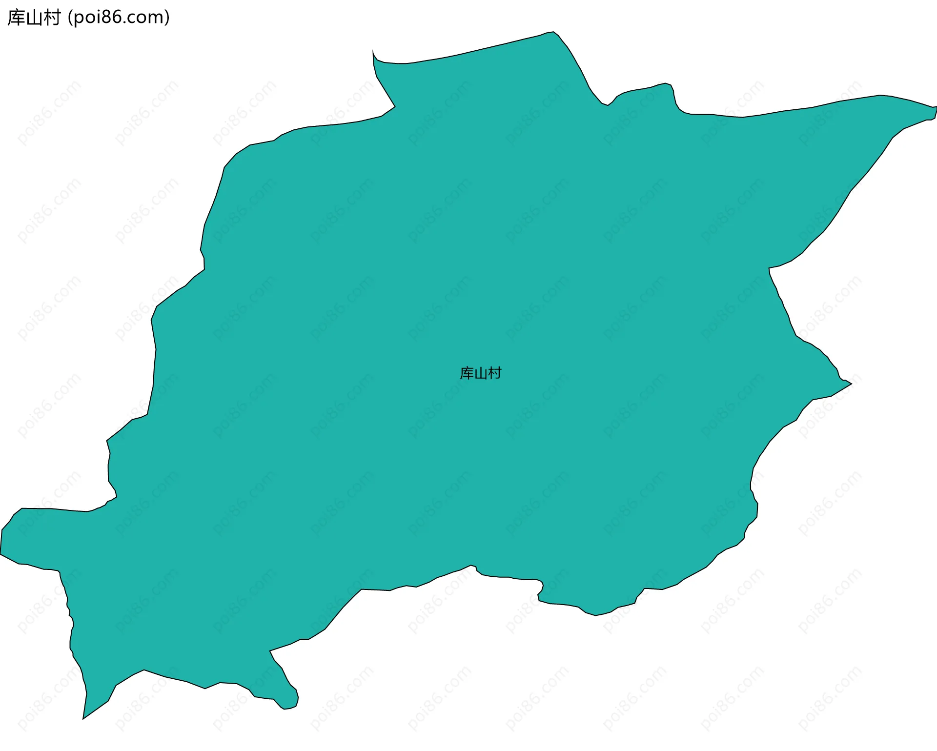 库山村边界地图