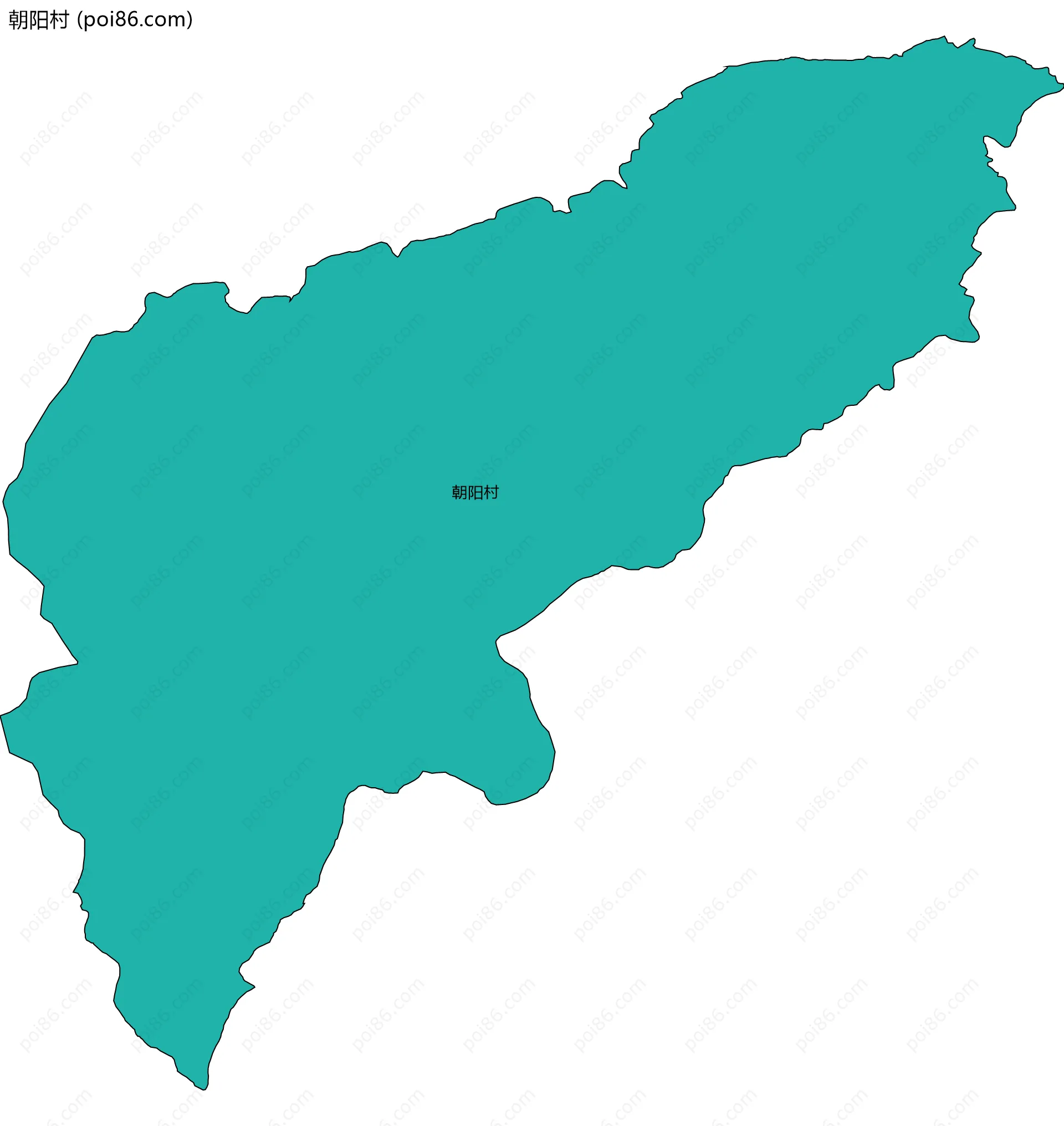 朝阳村边界地图