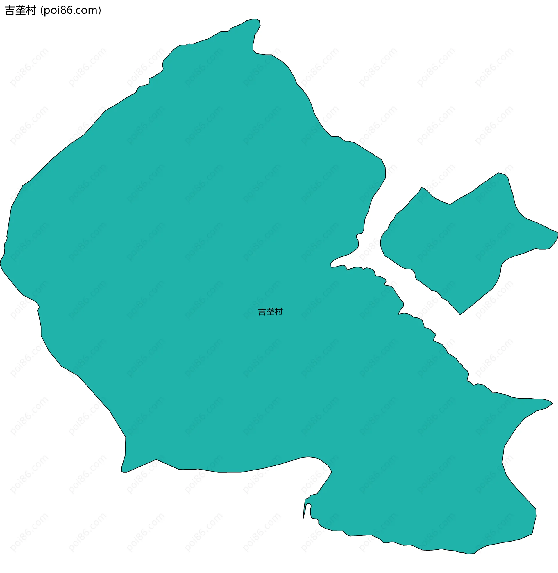 吉垄村边界地图