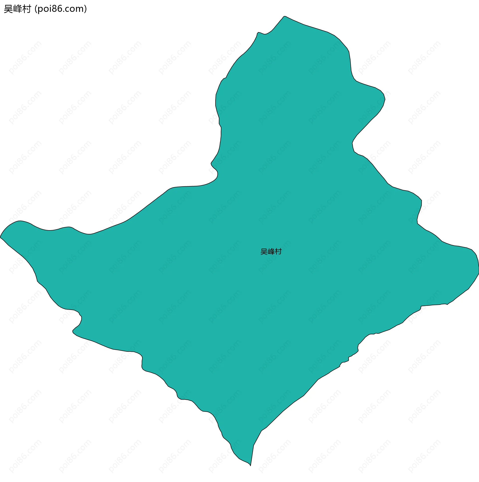 吴峰村边界地图