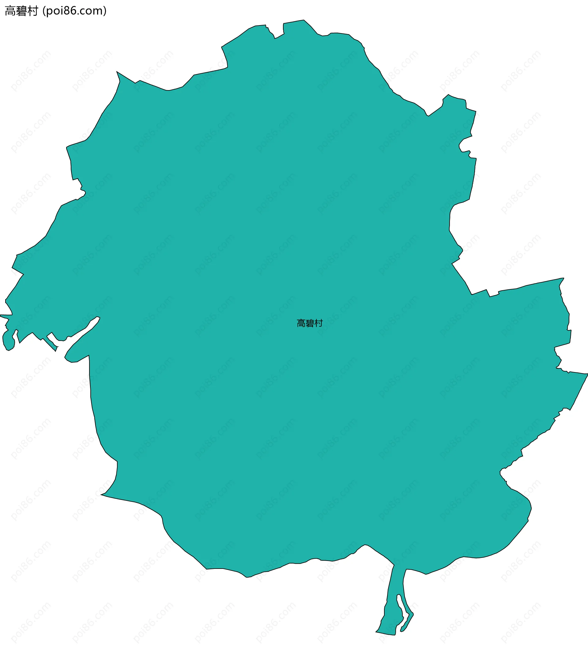 高碧村边界地图