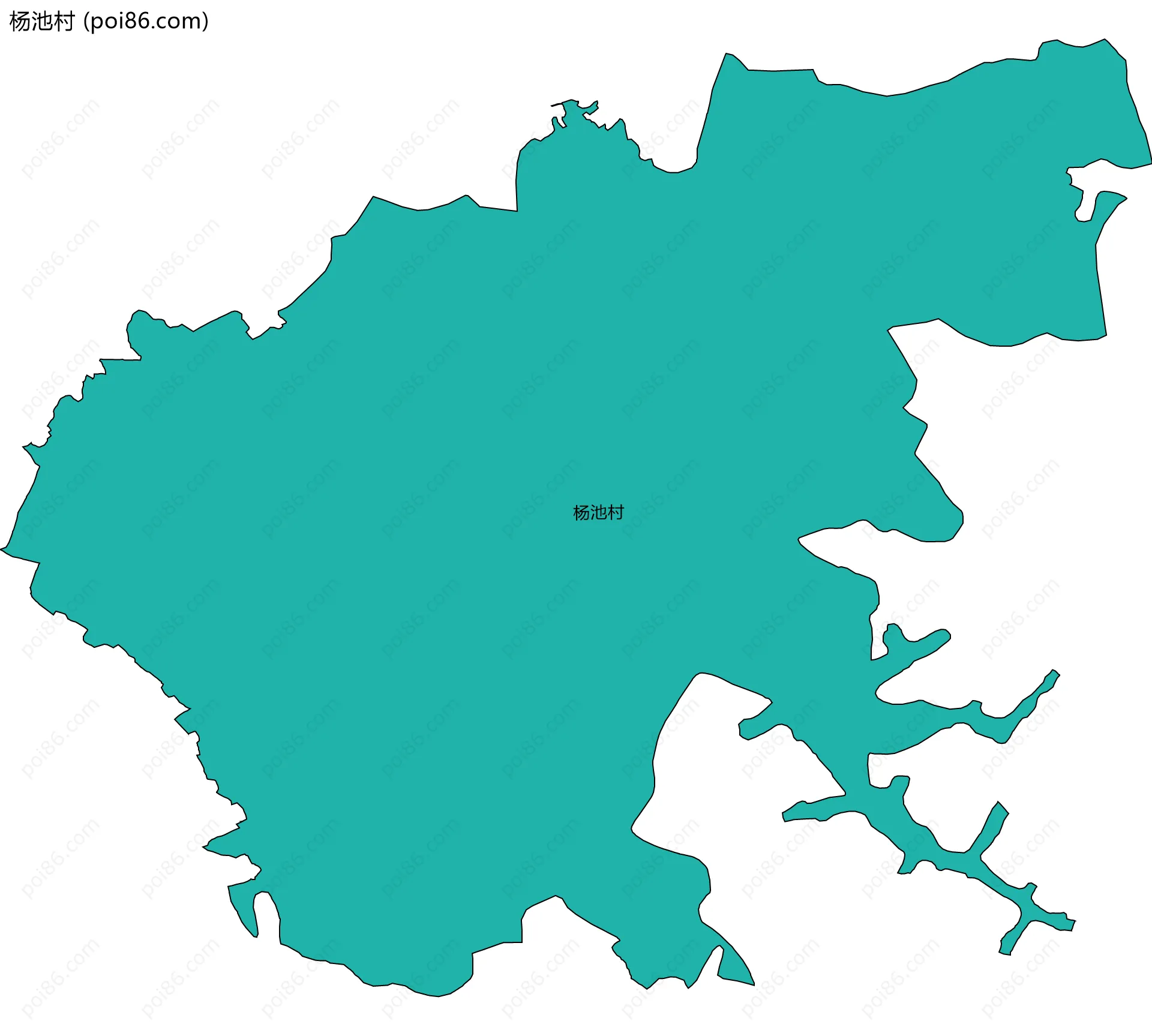 杨池村边界地图