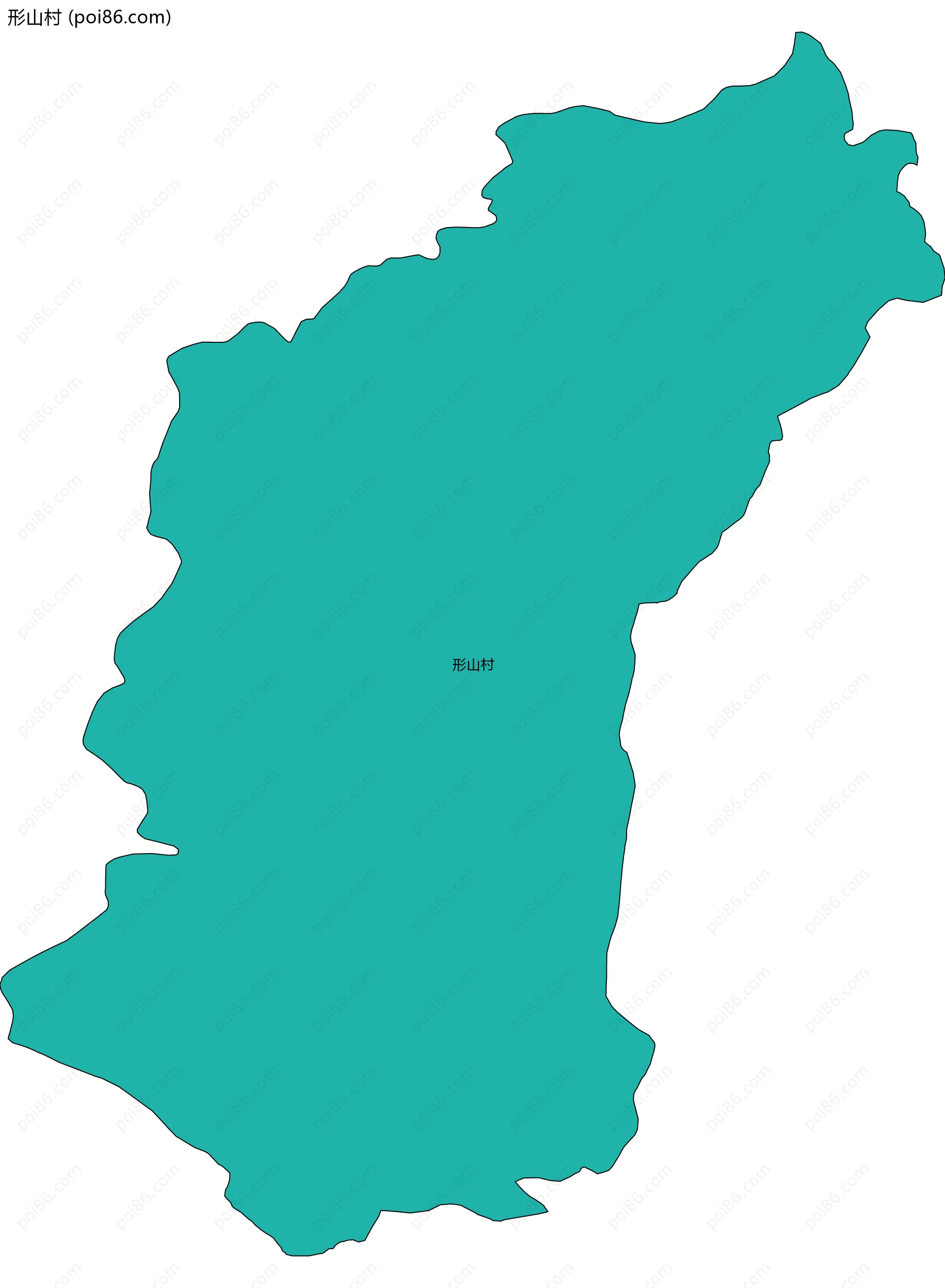 形山村边界地图