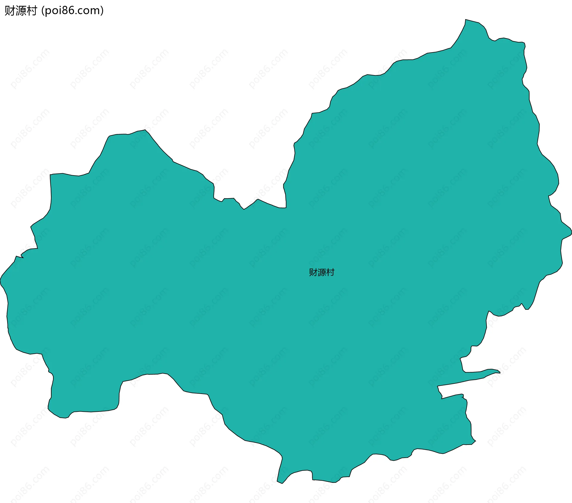 财源村边界地图