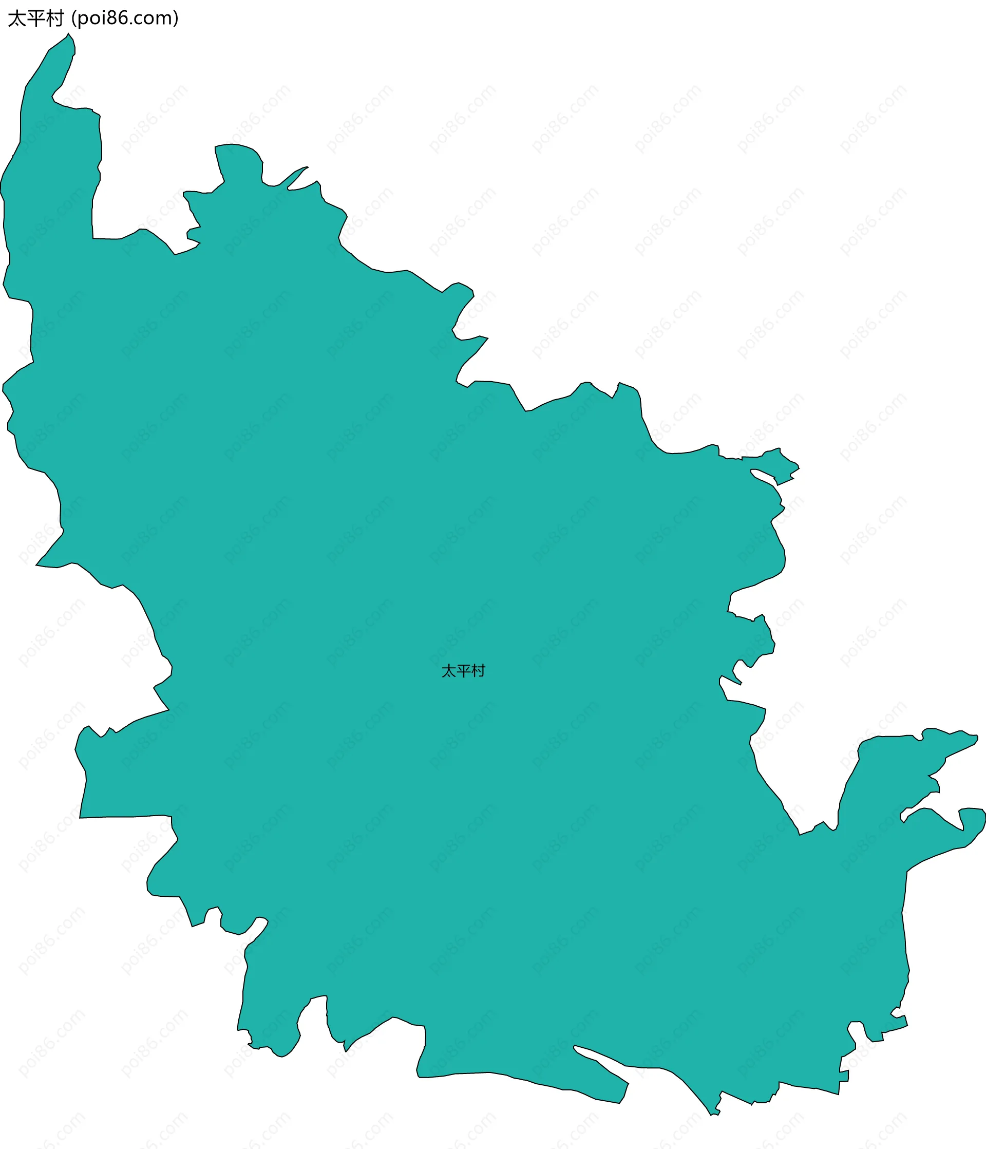 太平村边界地图
