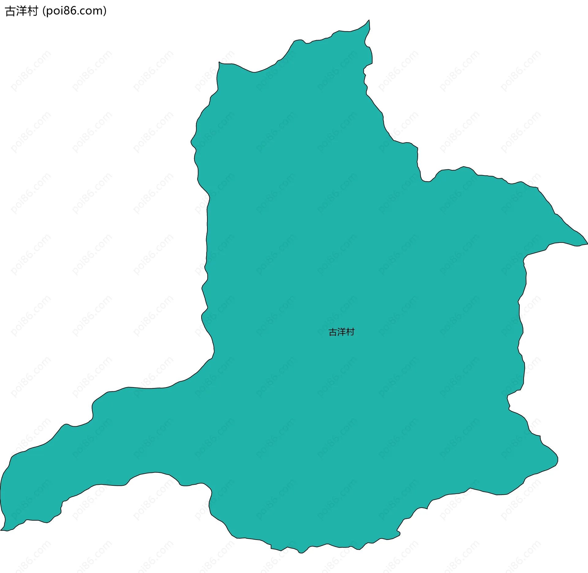 古洋村边界地图