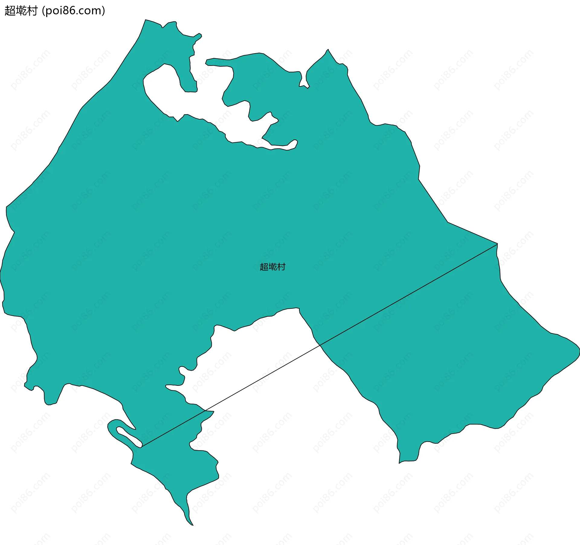超墘村边界地图