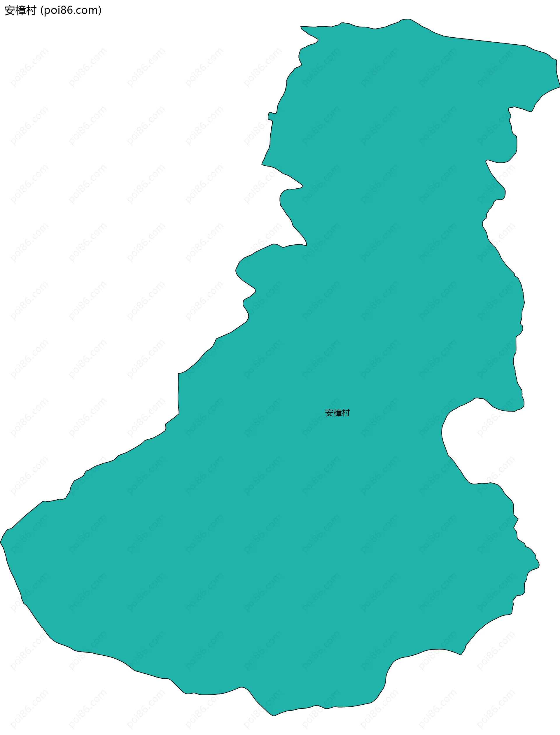 安樟村边界地图