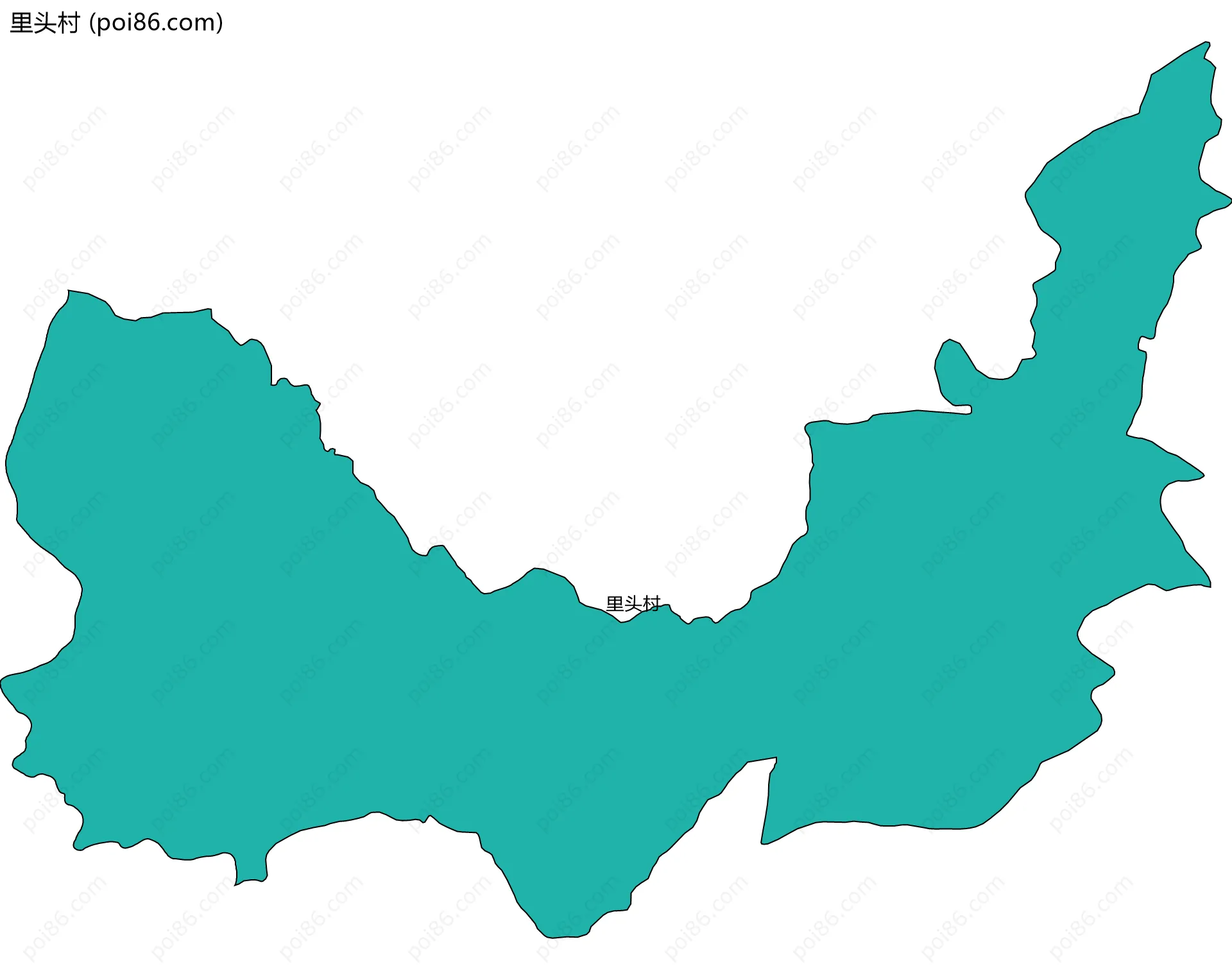 里头村边界地图