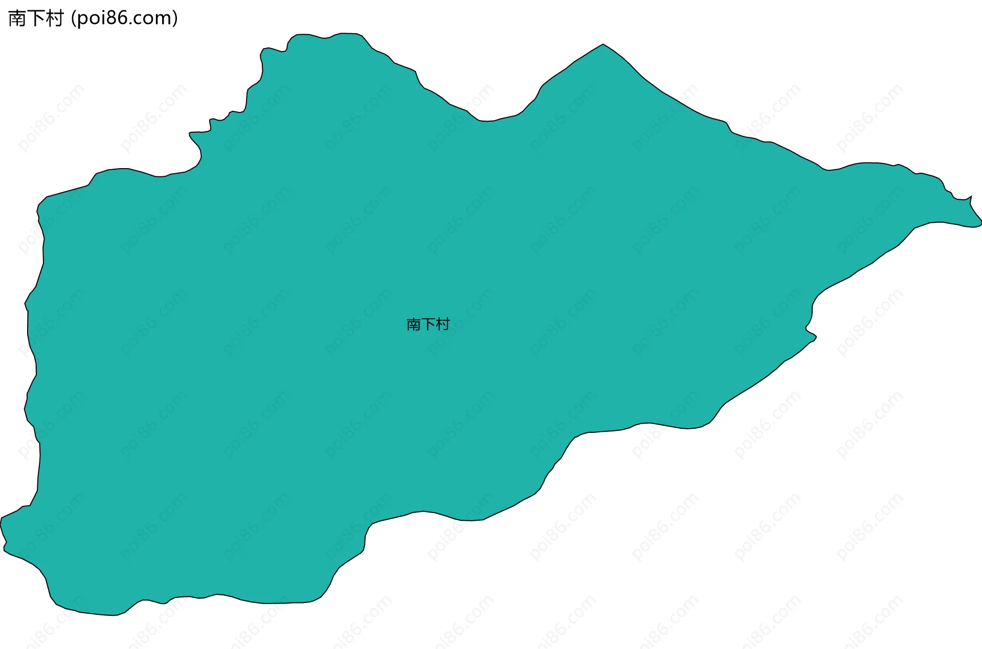 南下村边界地图