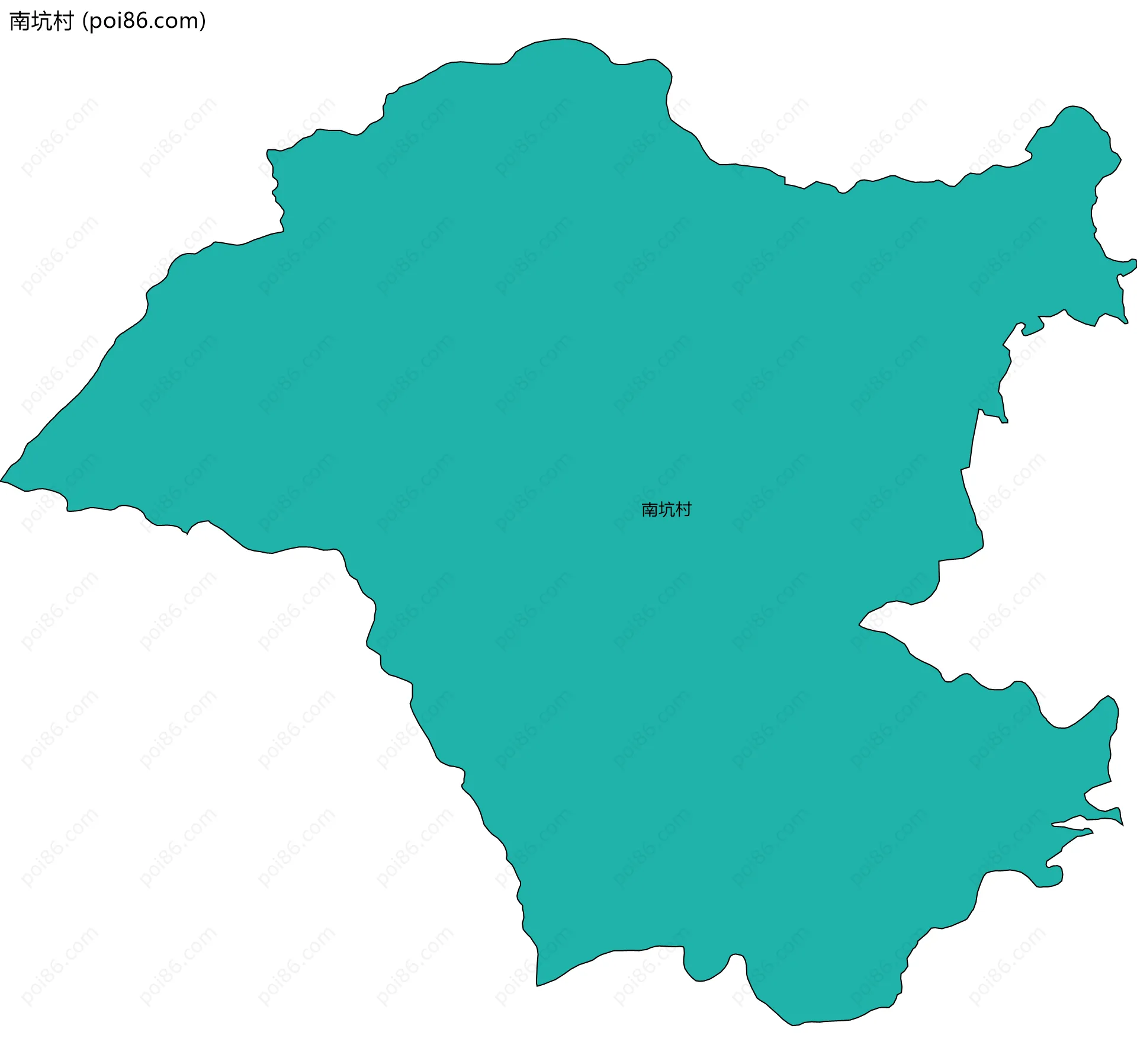 南坑村边界地图