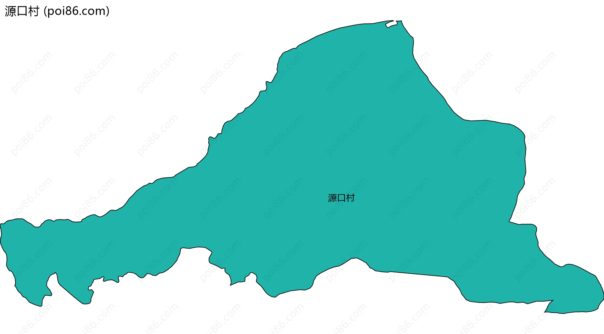 源口村边界地图