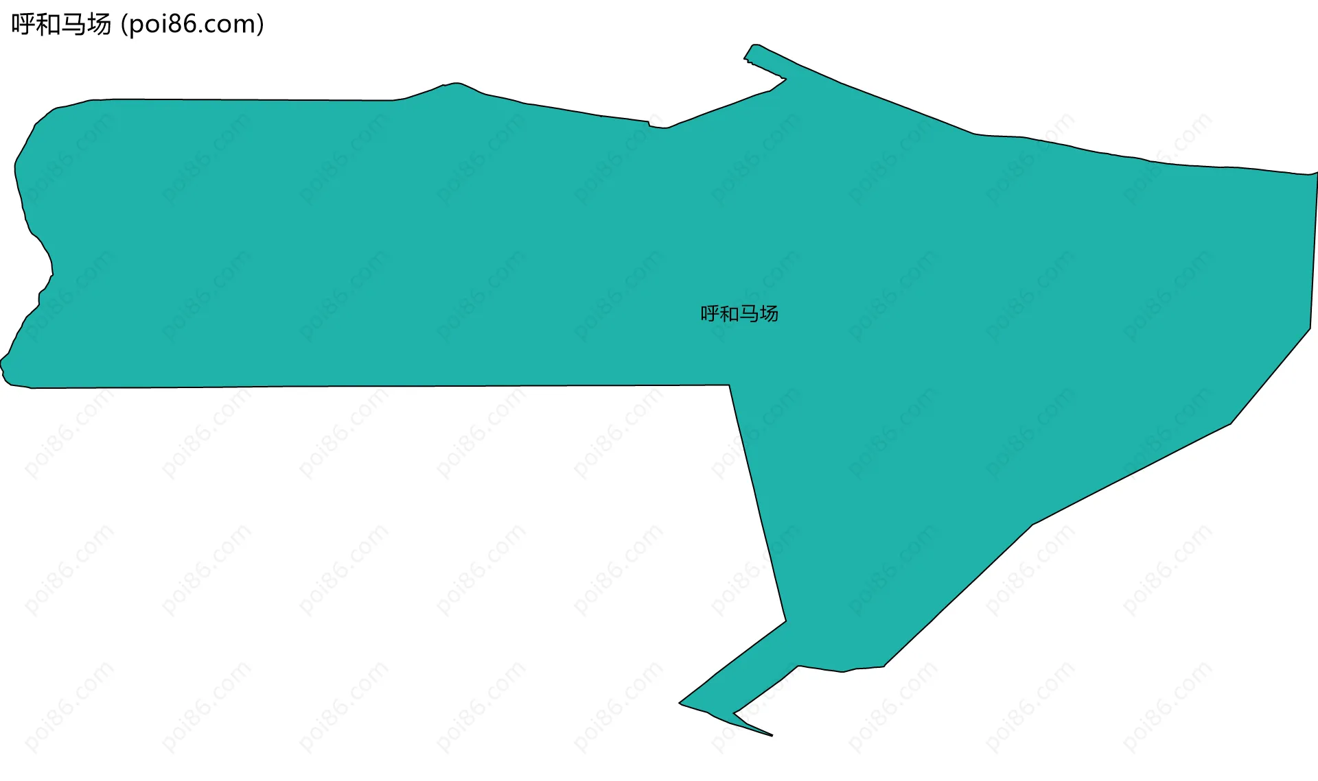 呼和马场边界地图