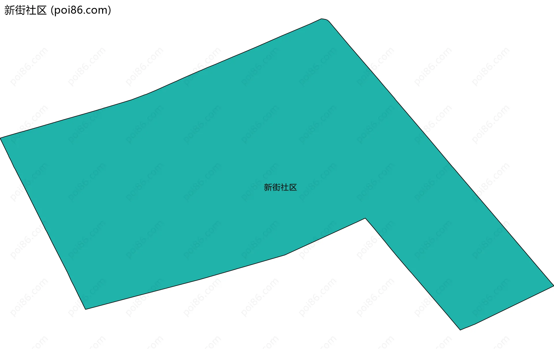 新街社区边界地图