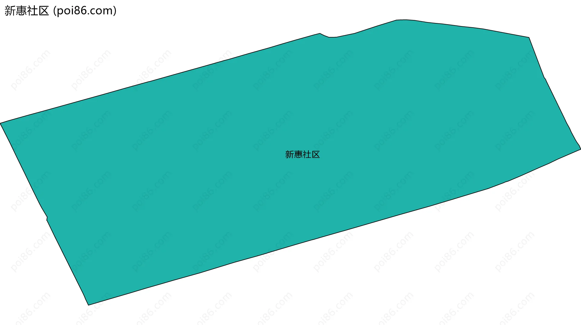 新惠社区边界地图