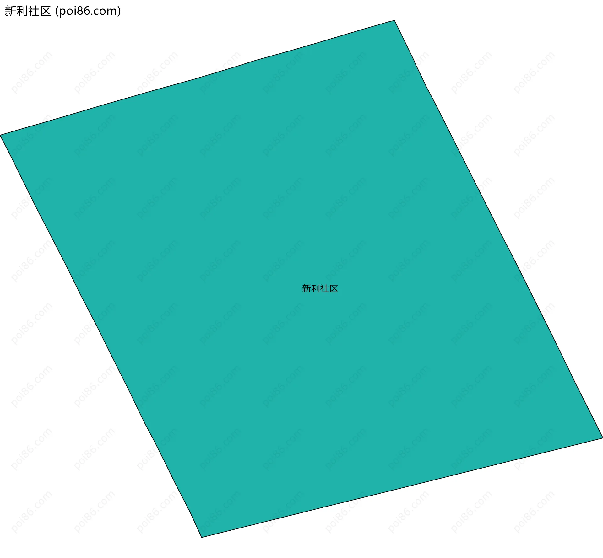 新利社区边界地图